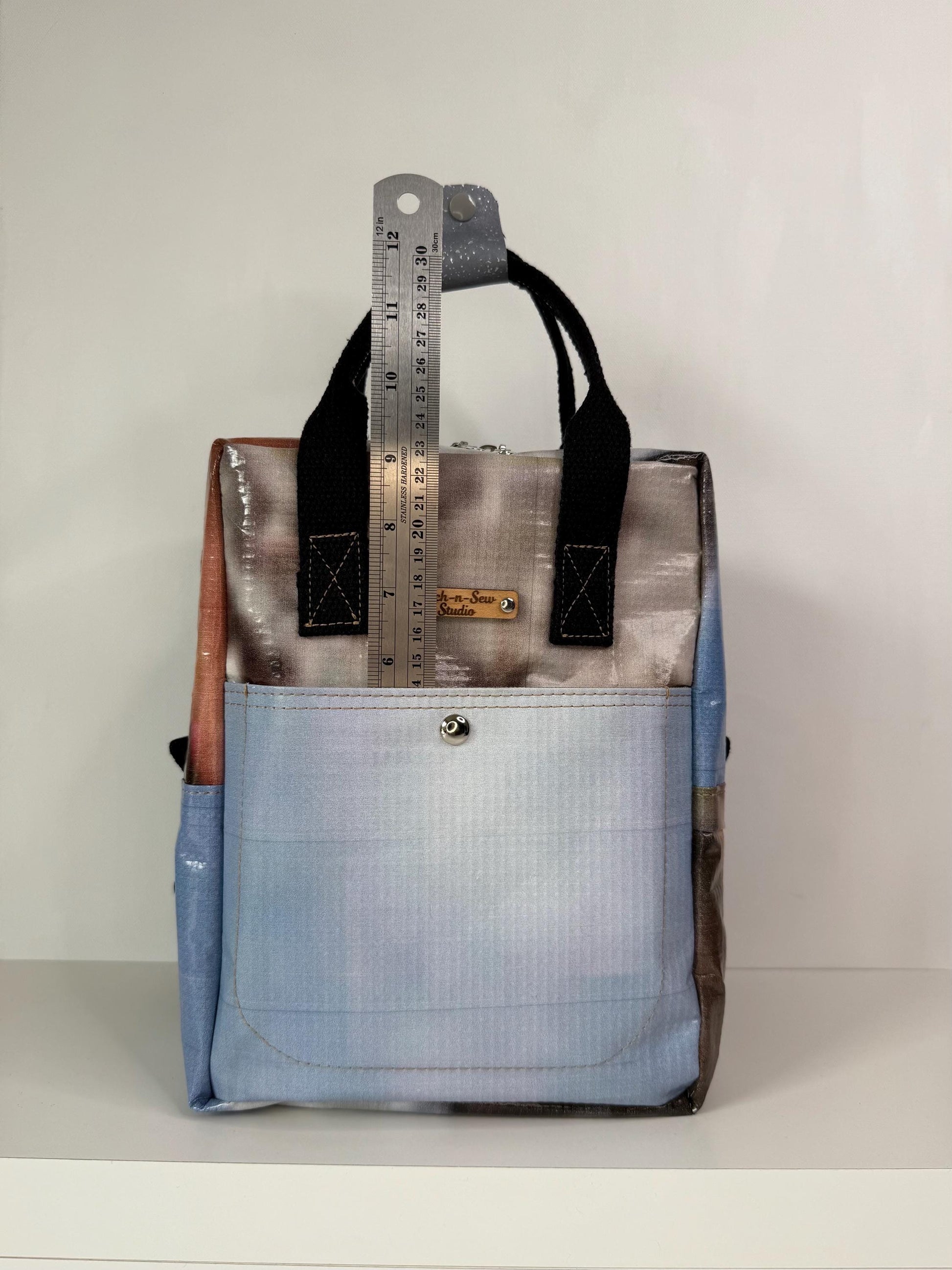 Upcycled Marine Billboard Mini Maker Backpack