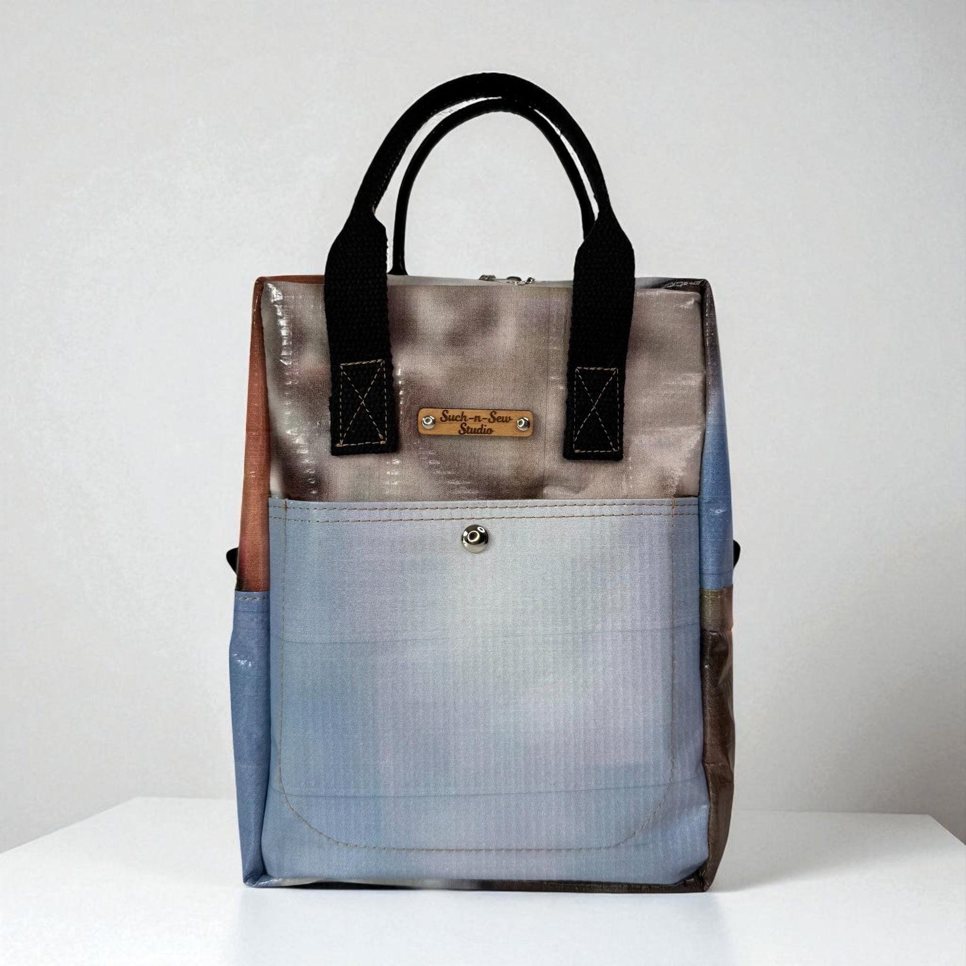 Upcycled Marine Billboard Mini Maker Backpack