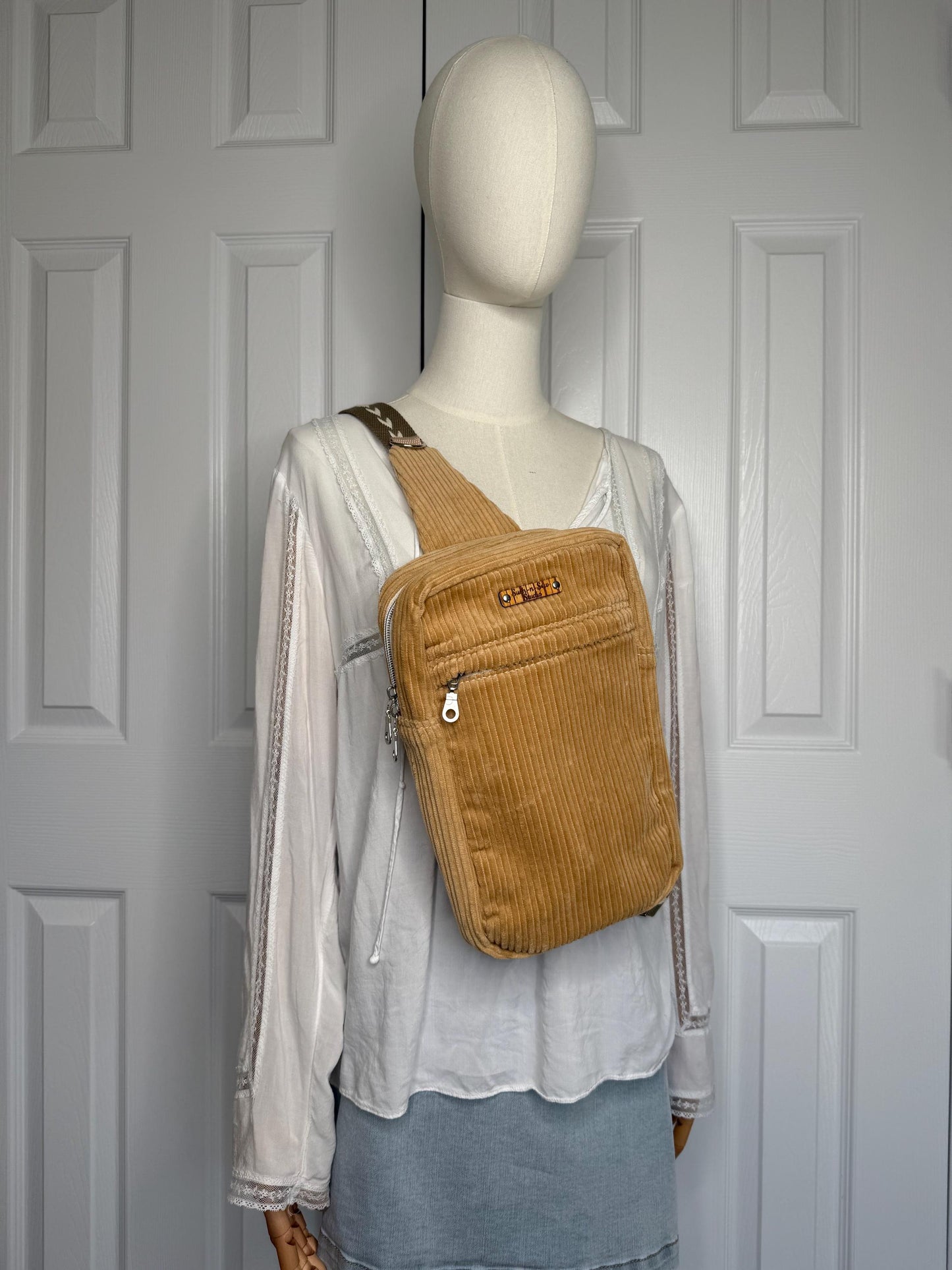 Corduroy Sling Bag