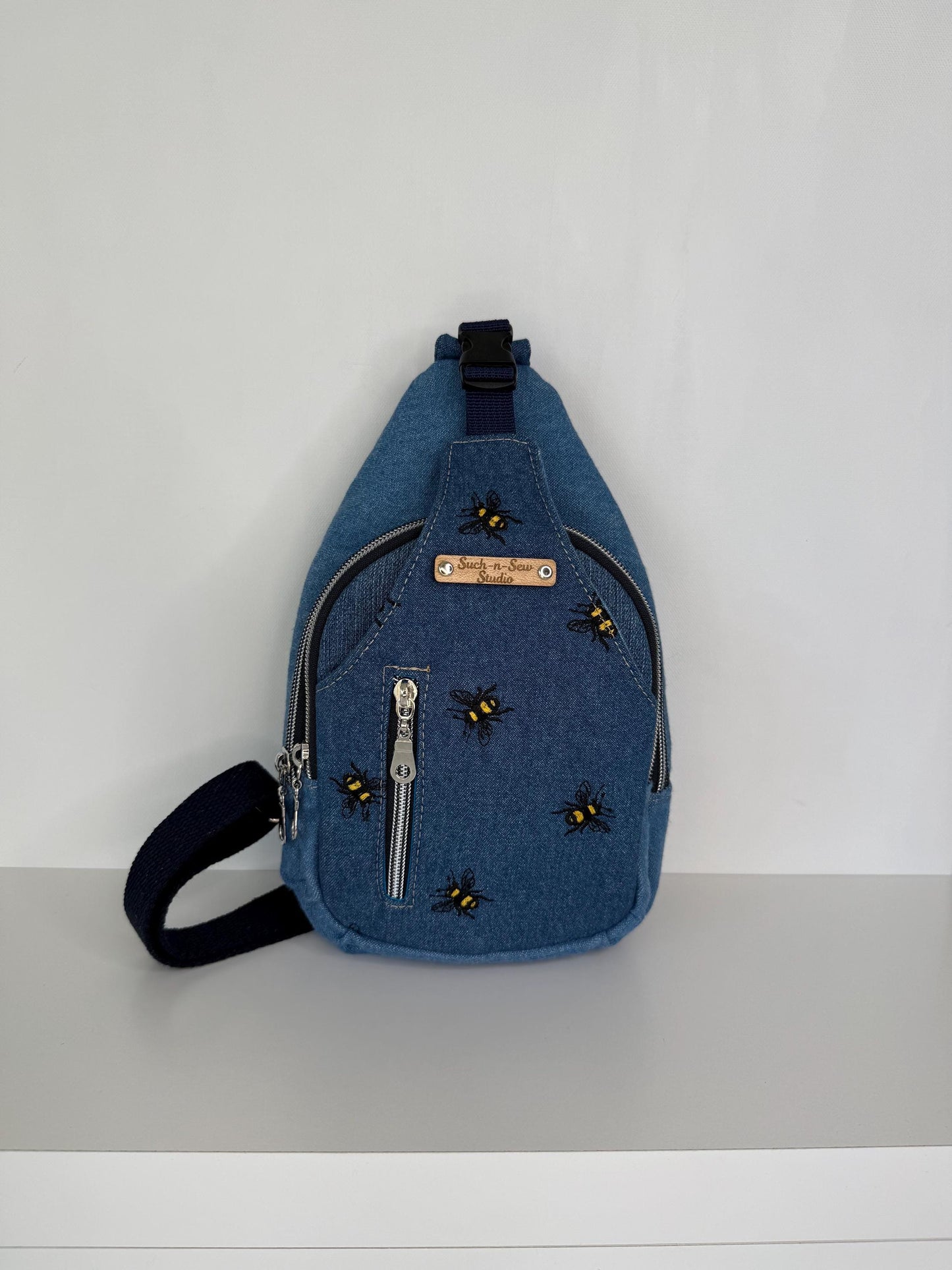 Denim Busy Bee Mini Sting Bag