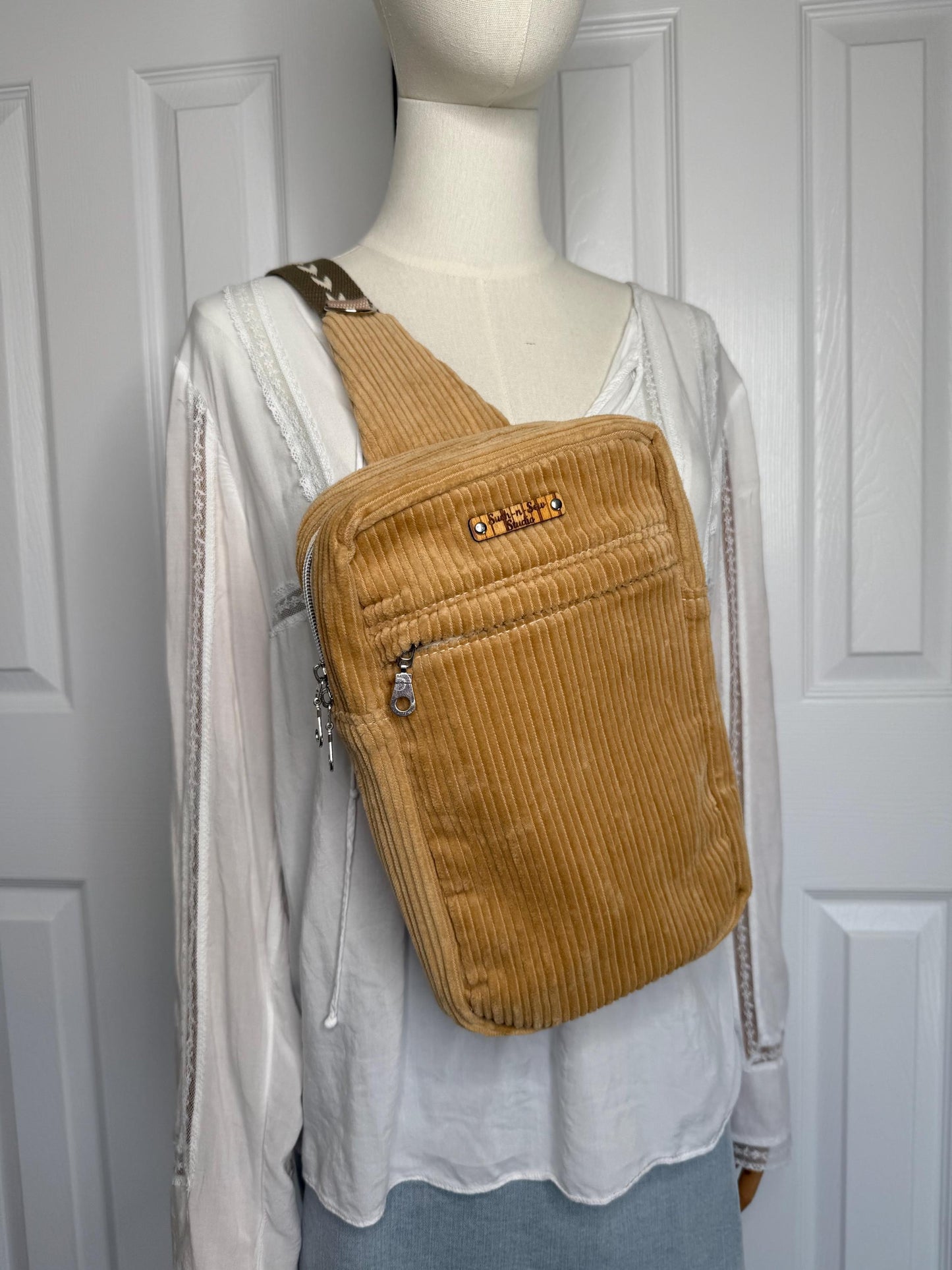 Corduroy Sling Bag