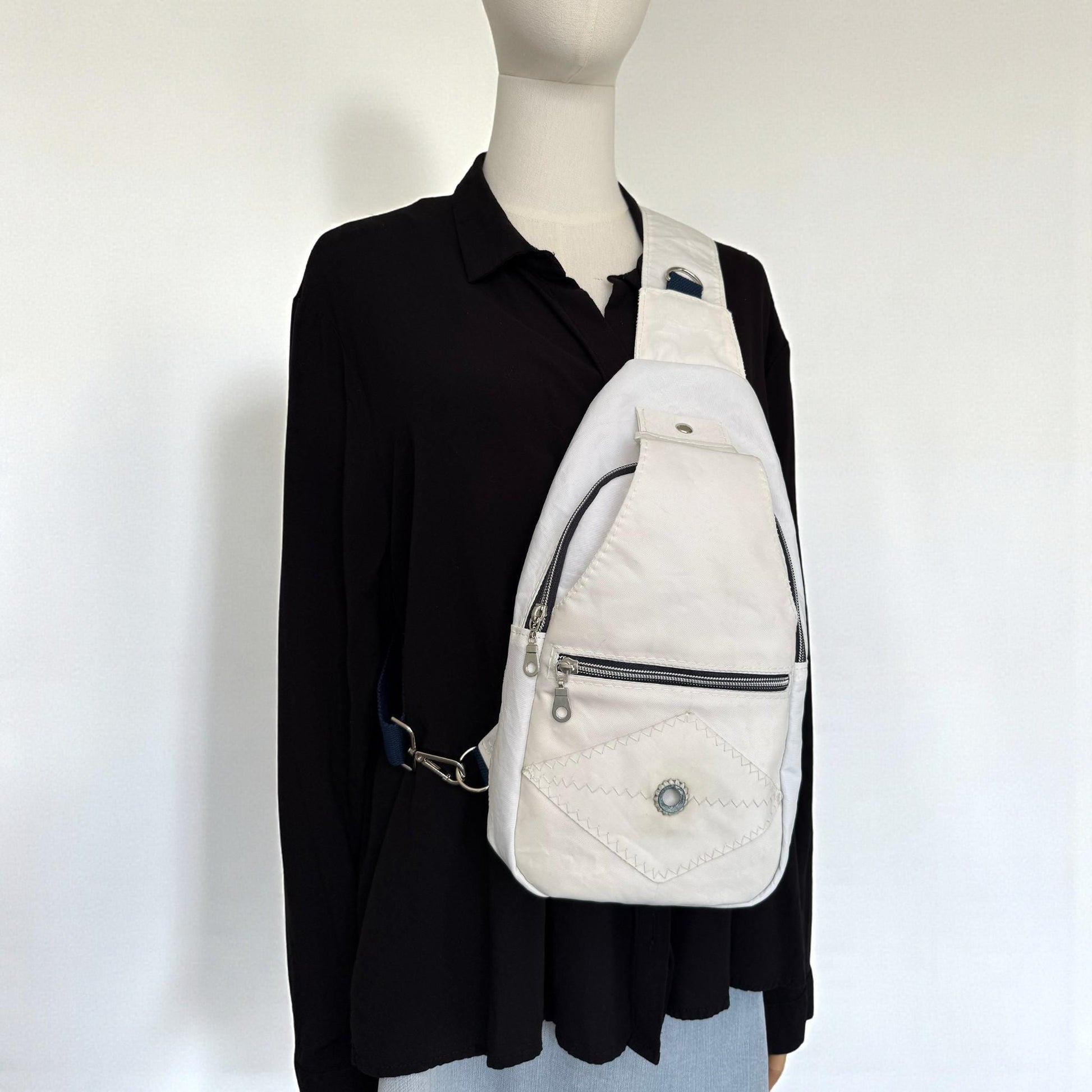 Upcycled Sailcloth Sling Bag