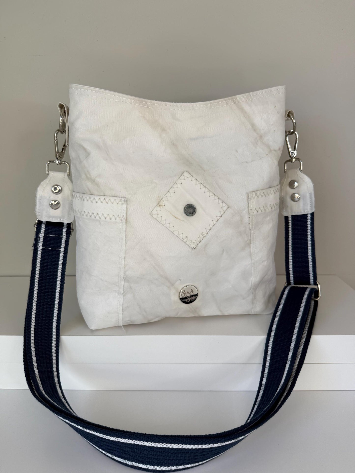 Upcycled Sailcloth Crossbody Bag Purse (CB3)