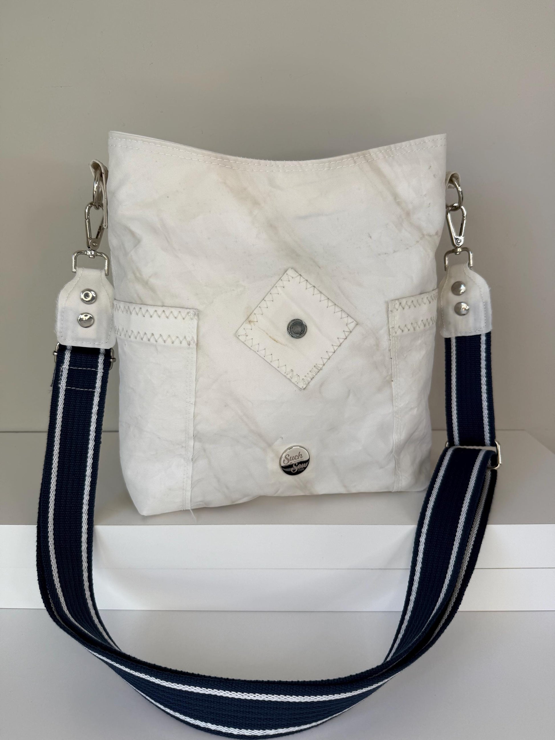 Upcycled Sailcloth Crossbody Bag Purse (CB3)