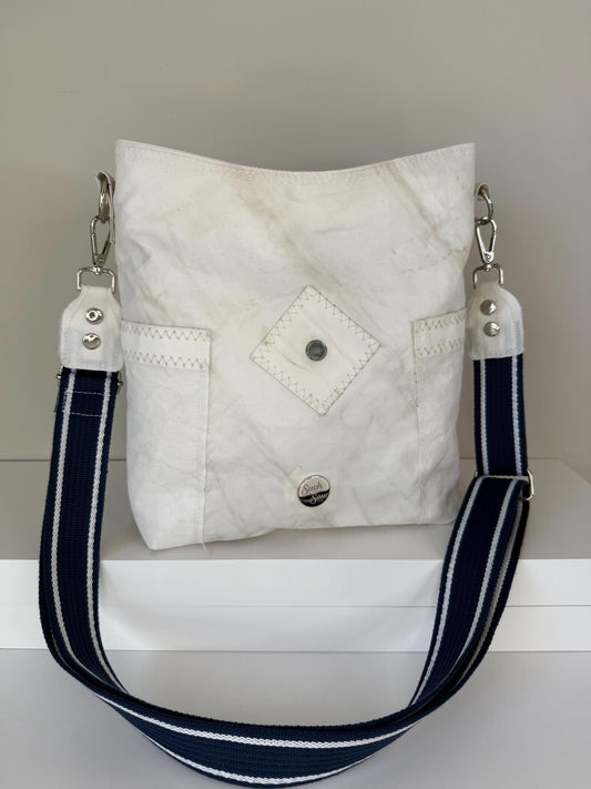 Upcycled Sailcloth Crossbody Bag Purse (CB3)