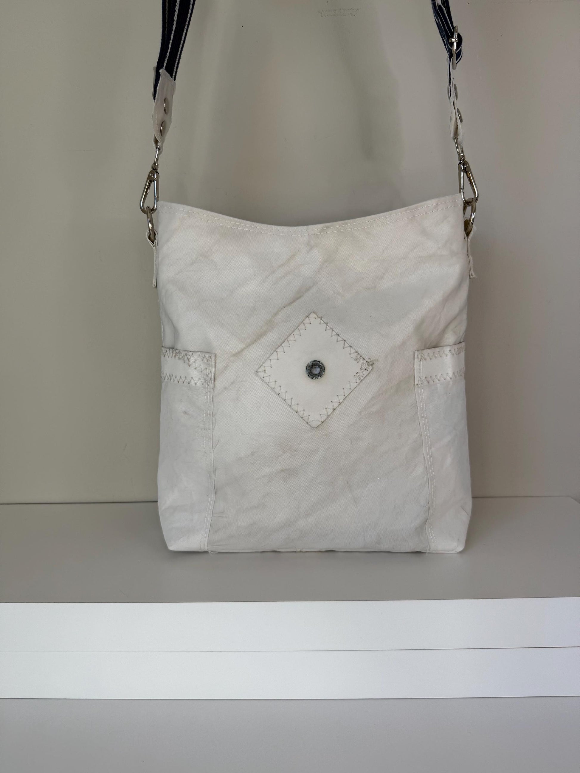 Upcycled Sailcloth Crossbody Bag Purse (CB3)