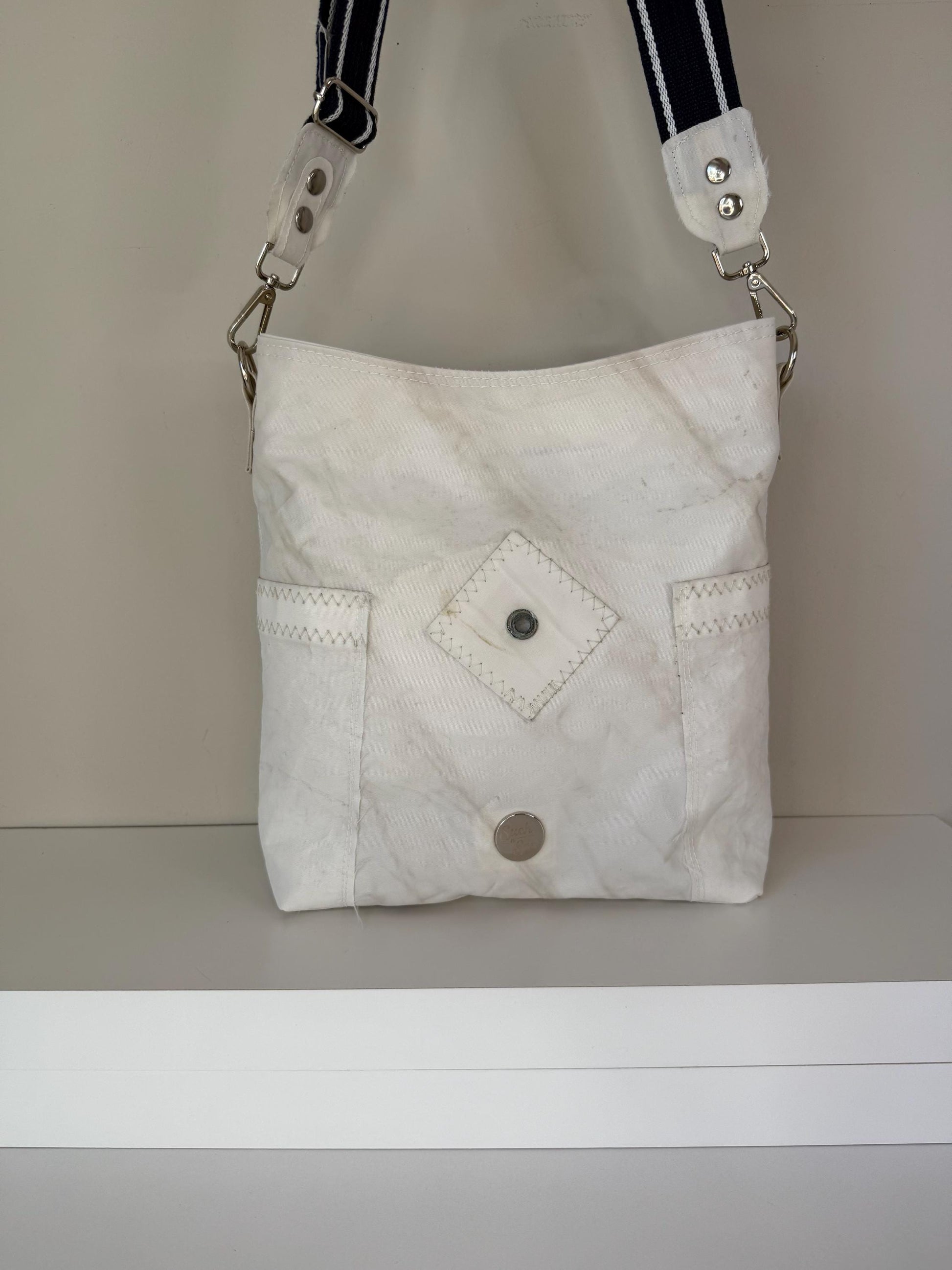 Upcycled Sailcloth Crossbody Bag Purse (CB3)