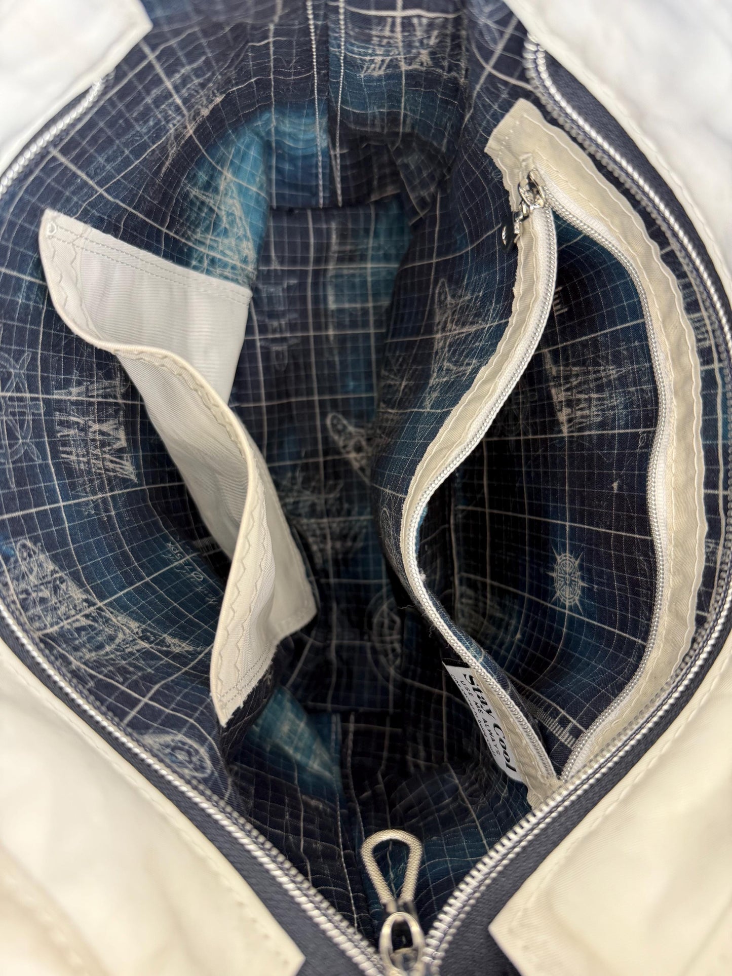 Upcycled Sailcloth Crossbody Bag Purse (CB3)