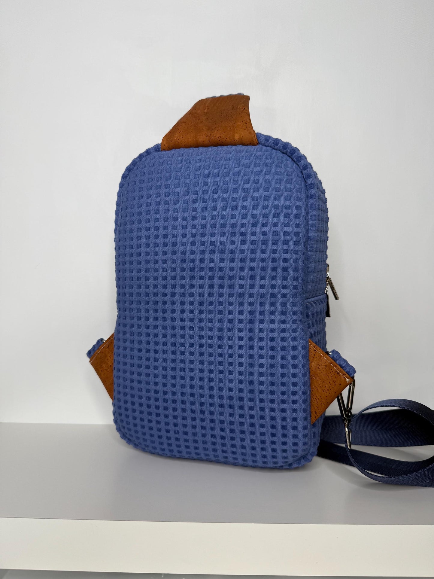 Cork and Upholstery Fabric Sling Bag (TS1)