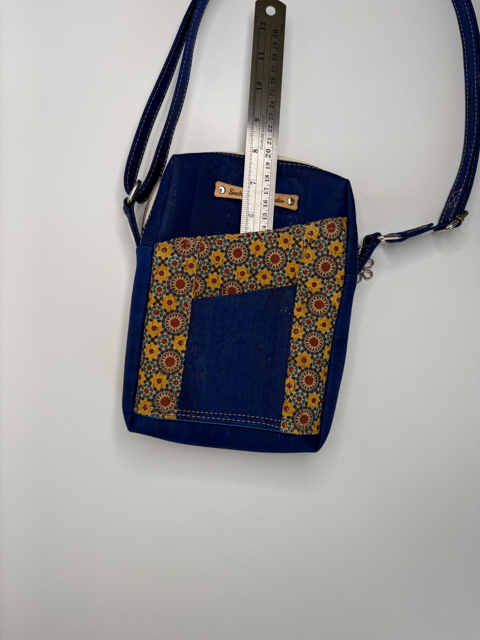Cork Crossbody Bag Pixie Style with Multiple Compartments (PB7)