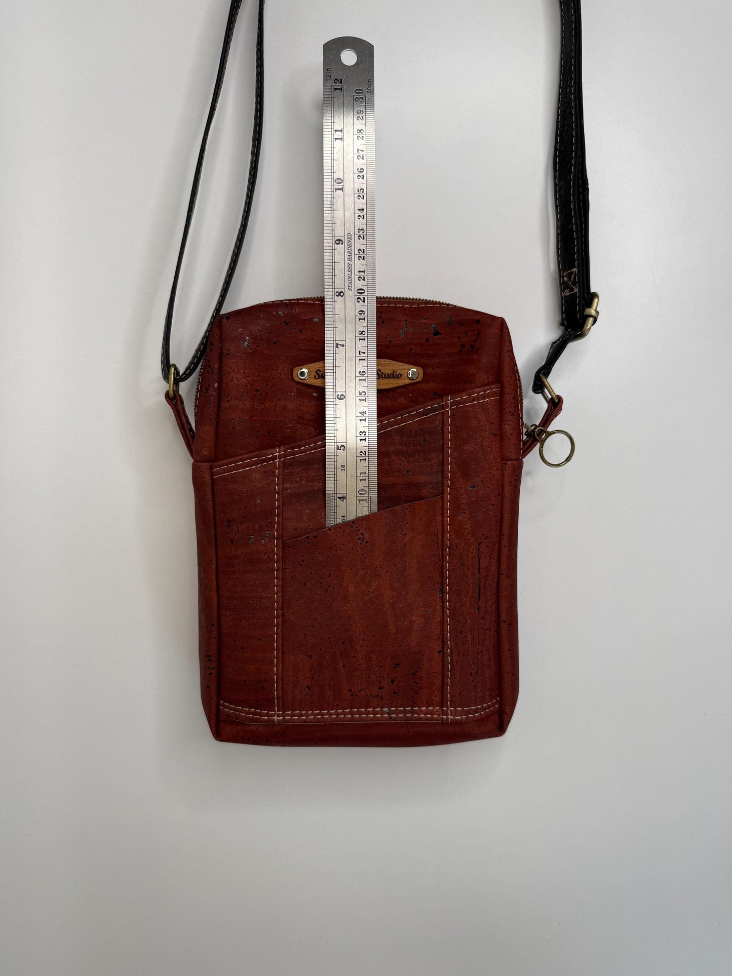 Cork Crossbody Bag Pixie Style with Multiple Compartments (PB6)