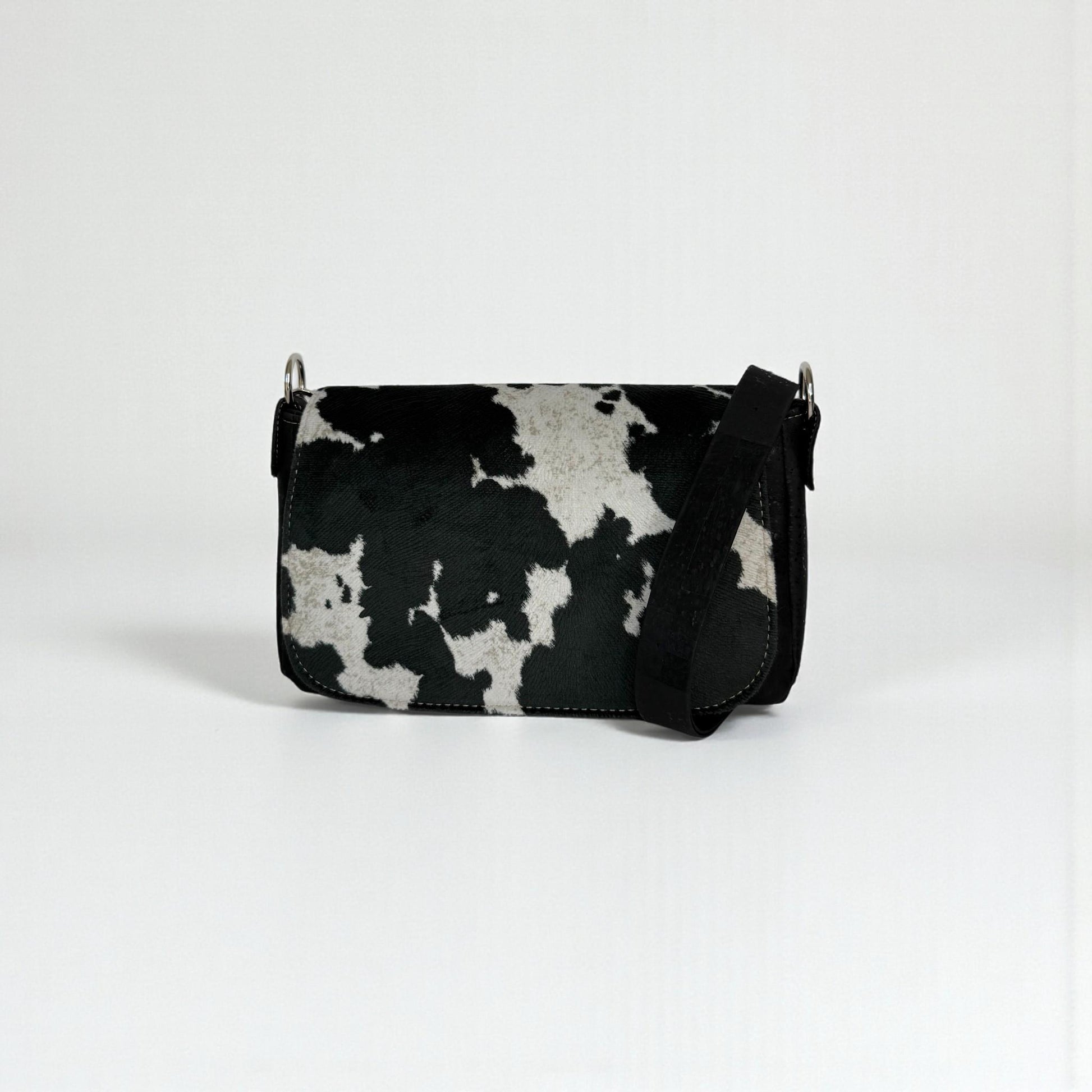 Faux Cowhide and Cork Saddlebag (CAP3)
