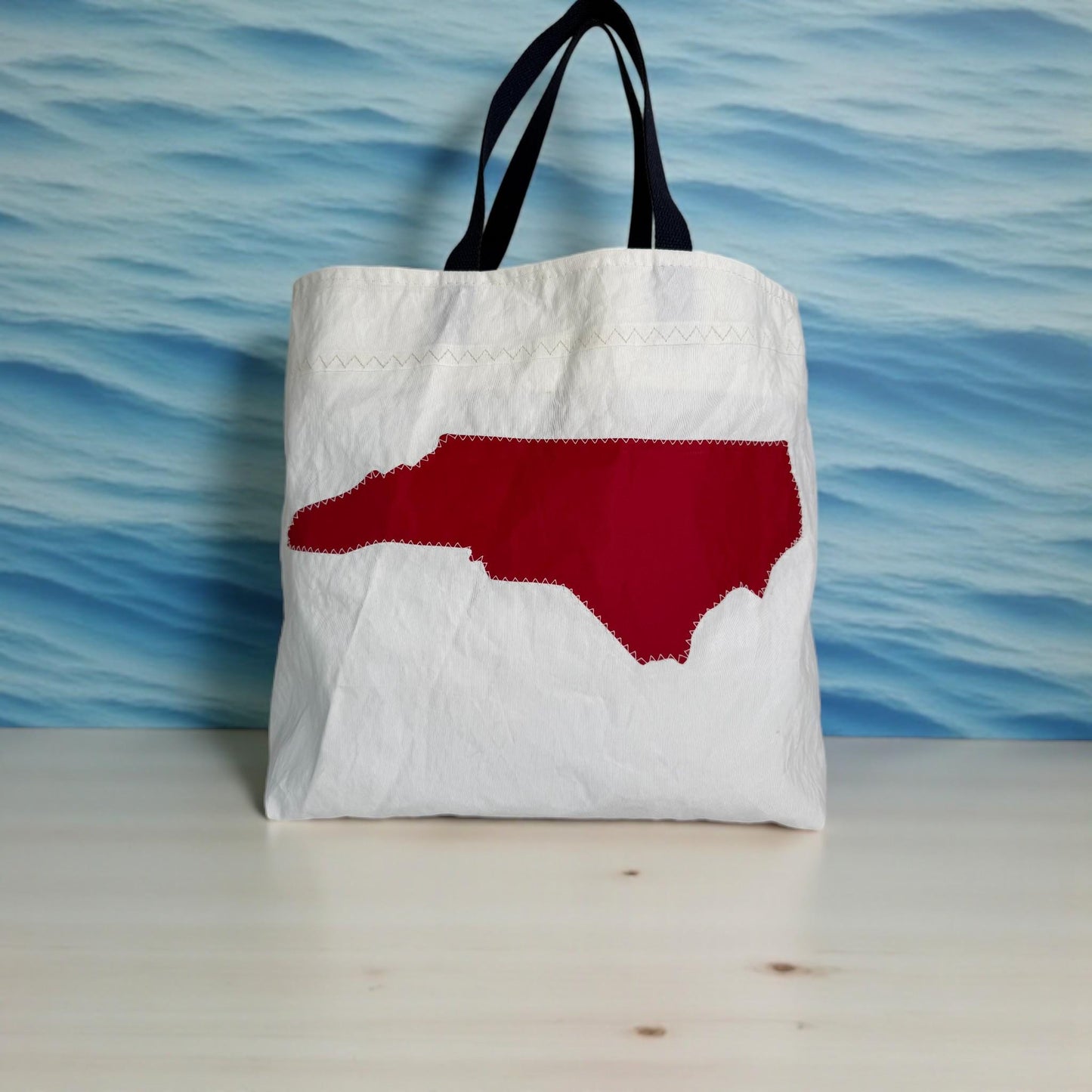 Upcycled Sail Tote with North Carolina (FS2)