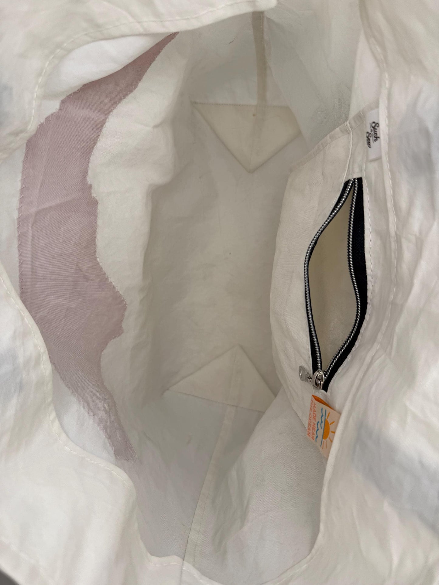 Upcycled Sail Tote with North Carolina (FS2)