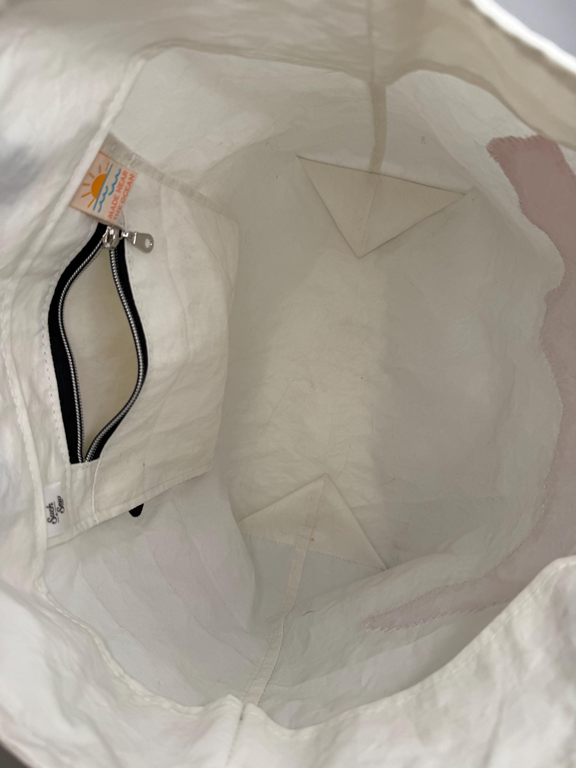 Upcycled Sail Tote with North Carolina (FS2)