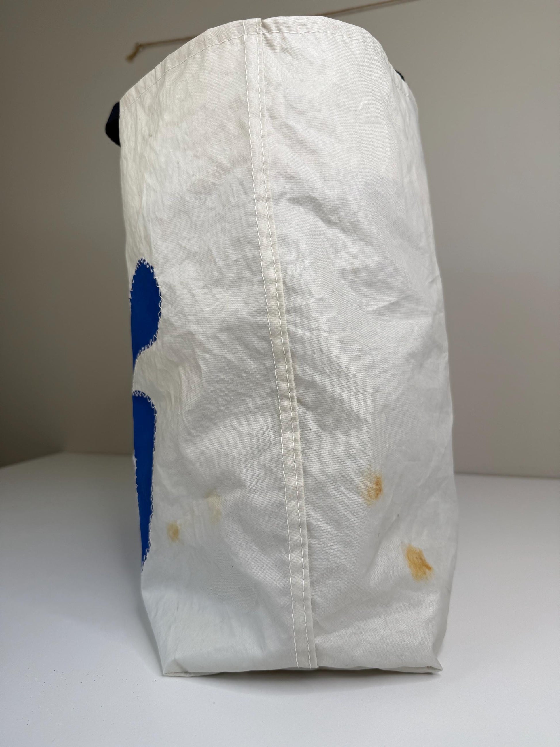 Upcycled Sail Tote with Sea Turtle (FS1)