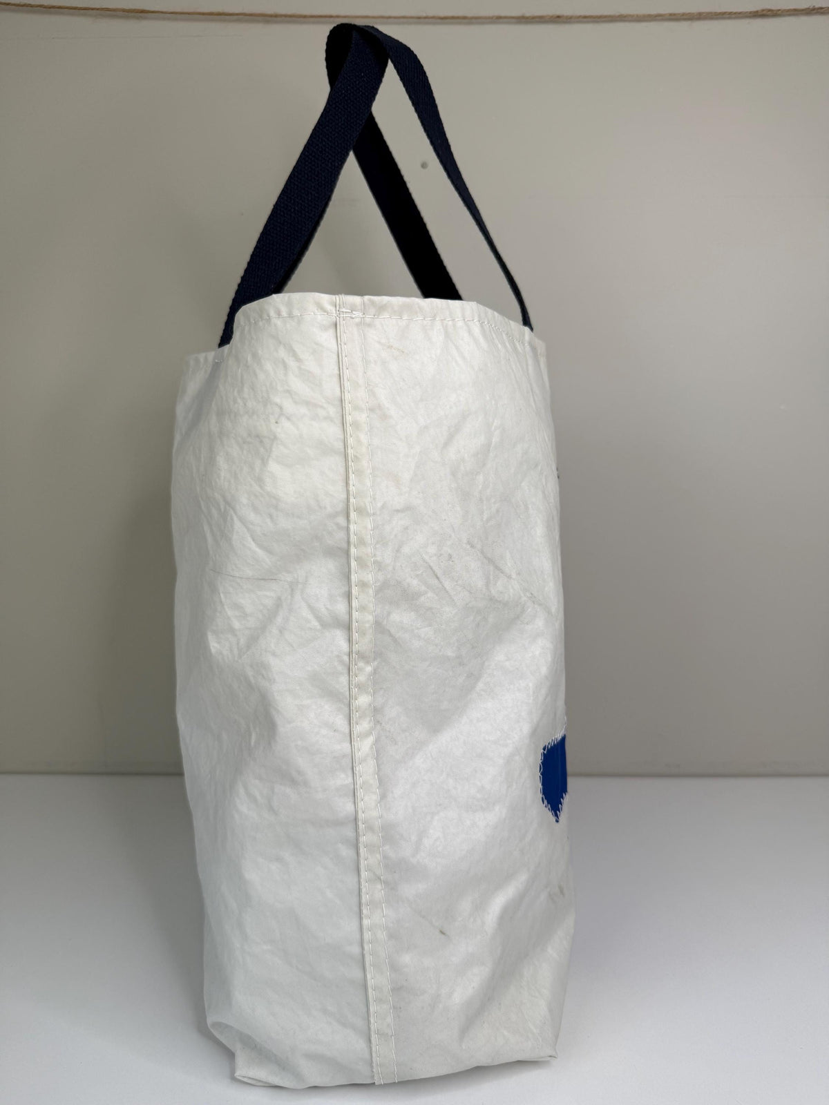 Upcycled Sail Tote with Sea Turtle