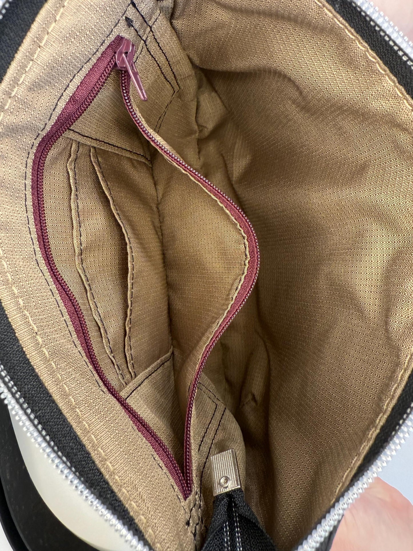 Cork and Upcycled Skirt Material Starburn Crossbody Bag (SB3)