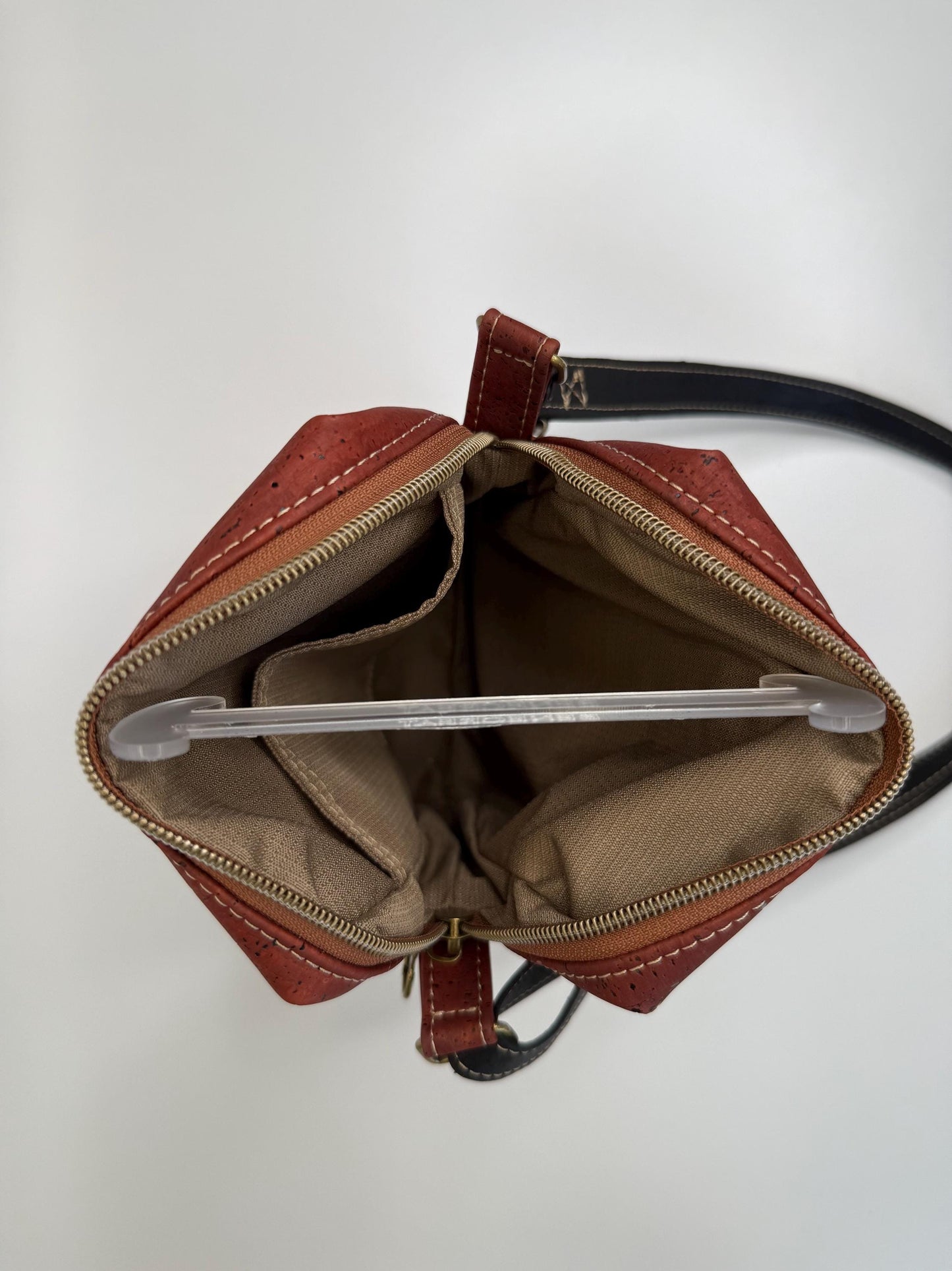 Cork Crossbody Bag Pixie Style with Multiple Compartments (PB6)
