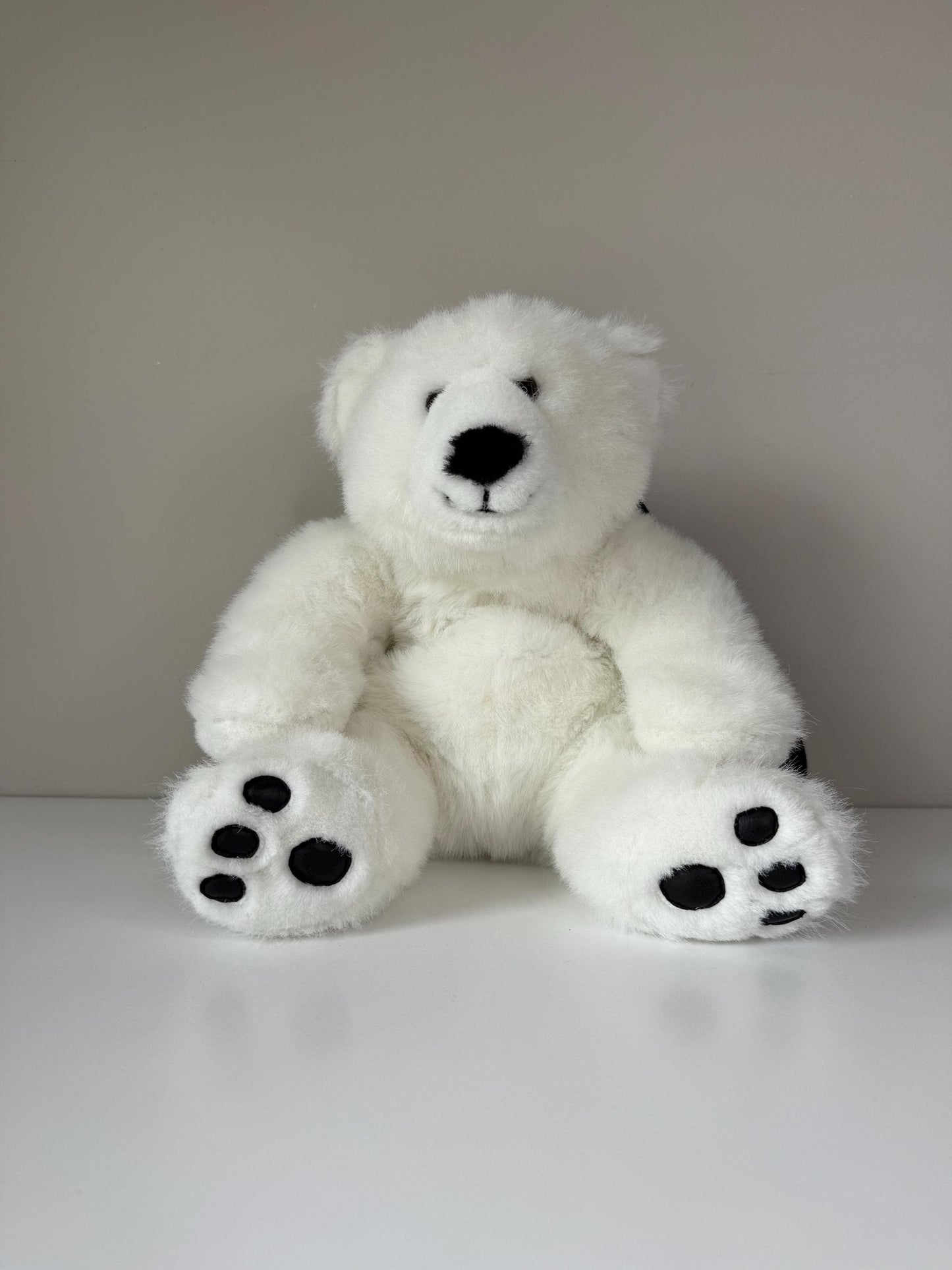 Upcycled Polar Bear Stuffed Animal Backpack (SABB1)