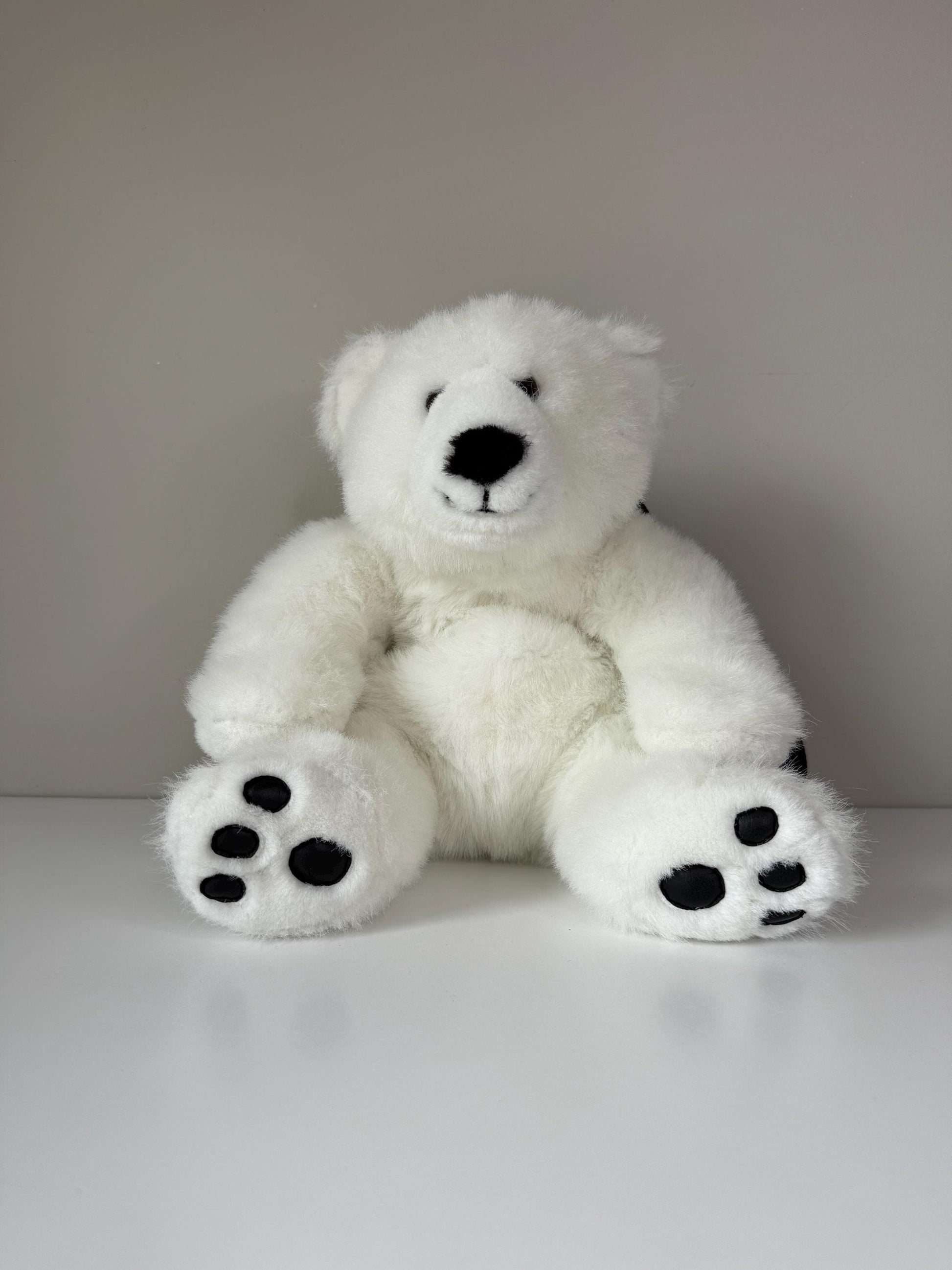 Upcycled Polar Bear Stuffed Animal Backpack (SABB1)