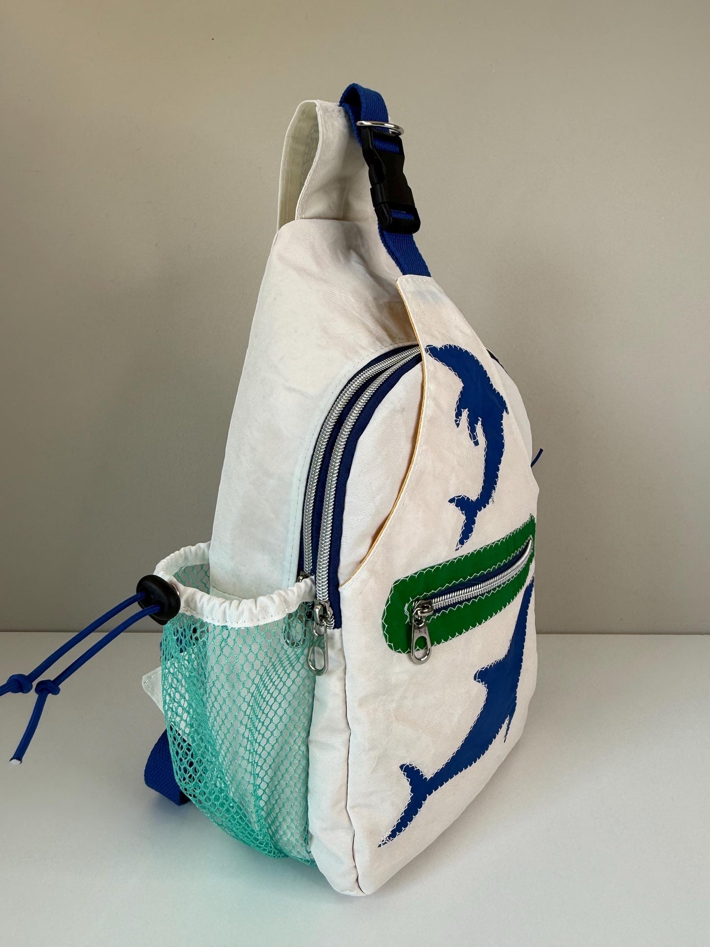 Reclaimed and Upcycled Sail Sling and Backpack | Wayfarer Convertible Backpack (WCB1)