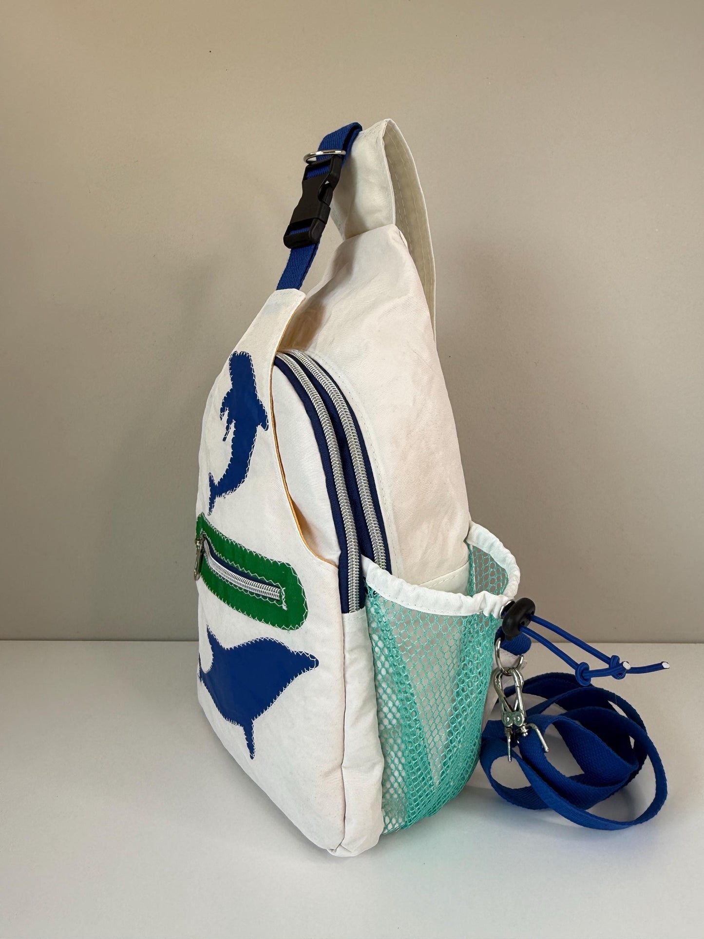 Reclaimed and Upcycled Sail Sling and Backpack | Wayfarer Convertible Backpack (WCB1)