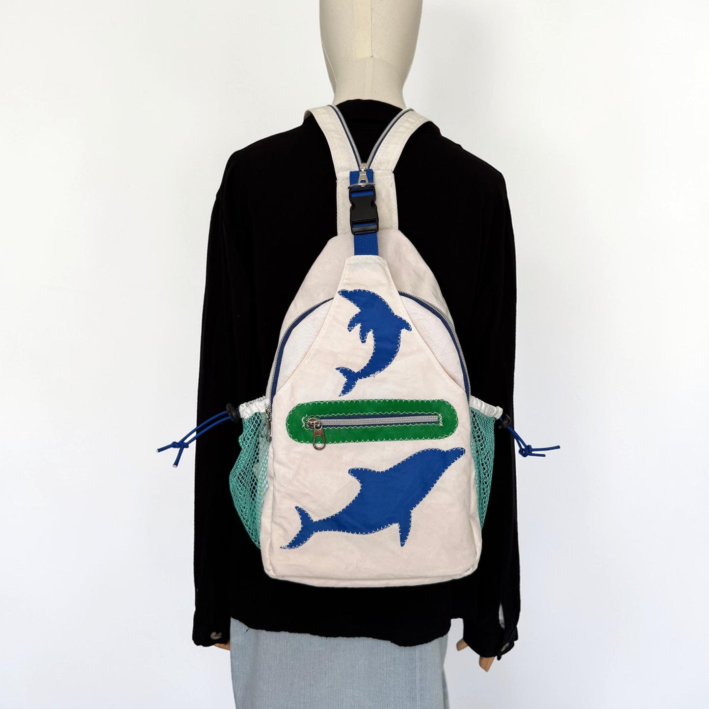 Reclaimed and Upcycled Sail Sling and Backpack | Wayfarer Convertible Backpack (WCB1)