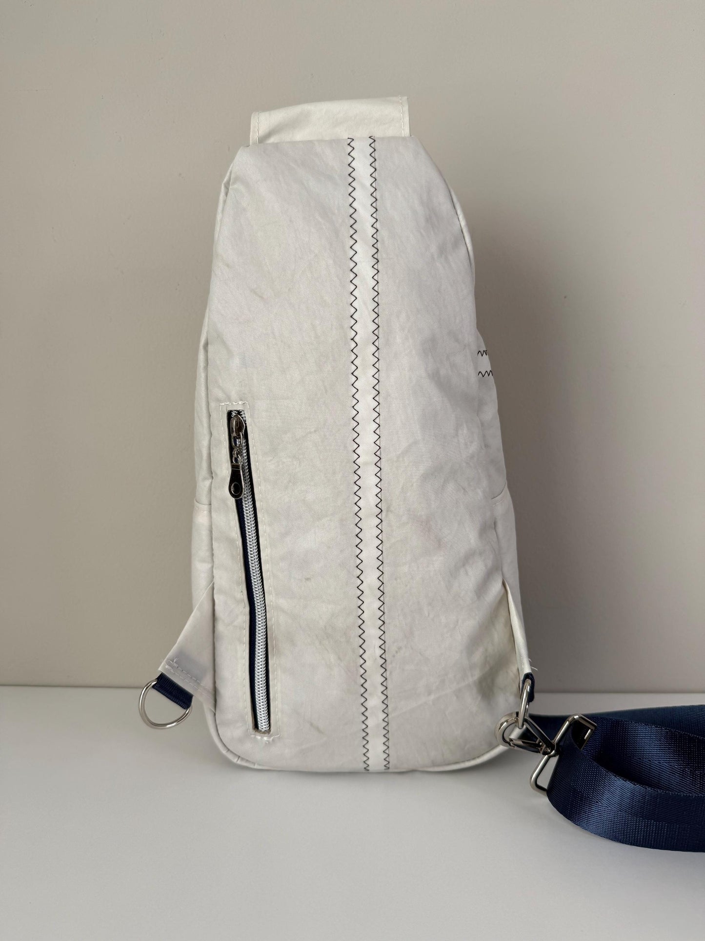 Reclaimed Sail Retro Sling: Where the Mountains Meet the Sea Themed, as per Sayla's Request