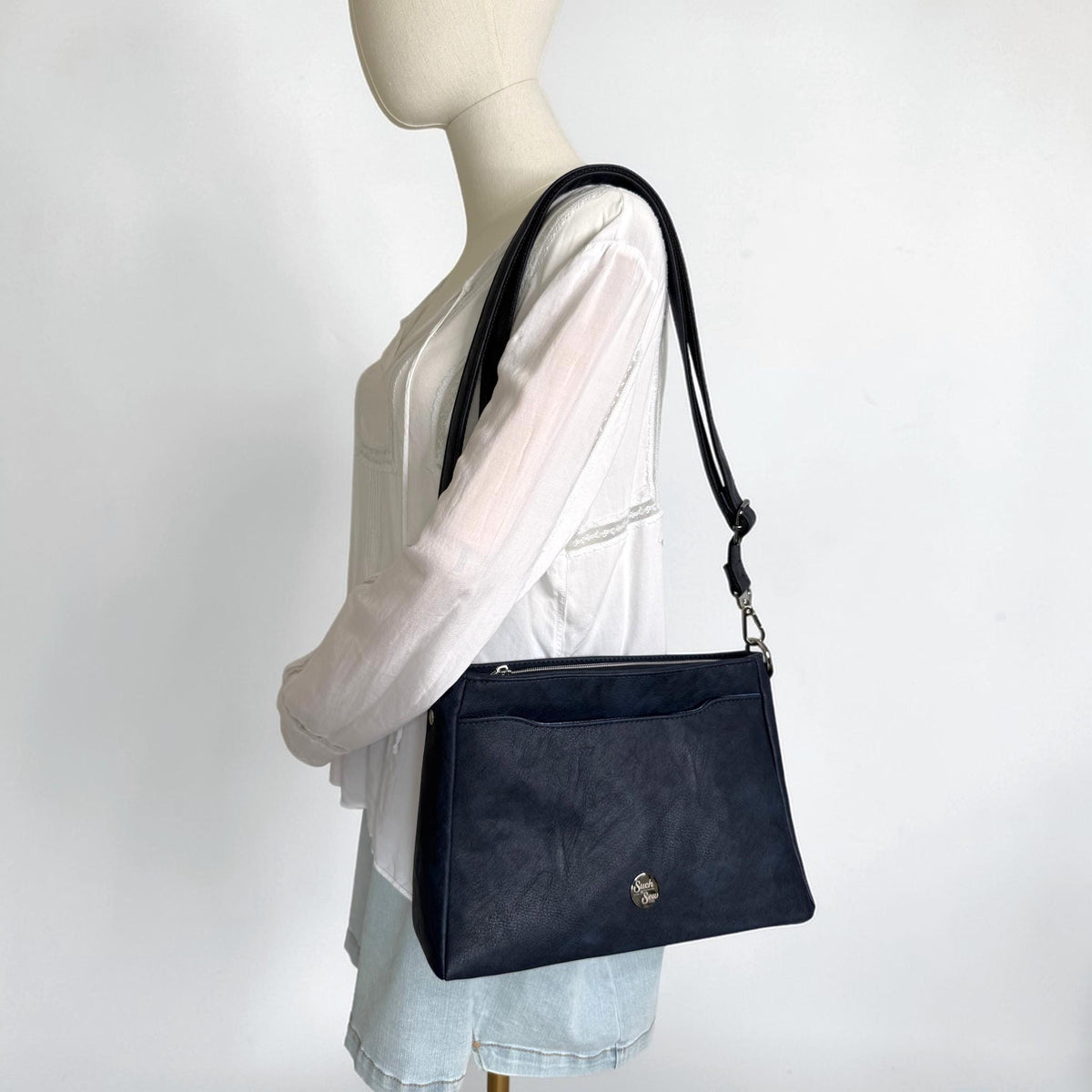 Vegan Zynah Handbag Leather Alternative Crossbody or Shoulder Bag