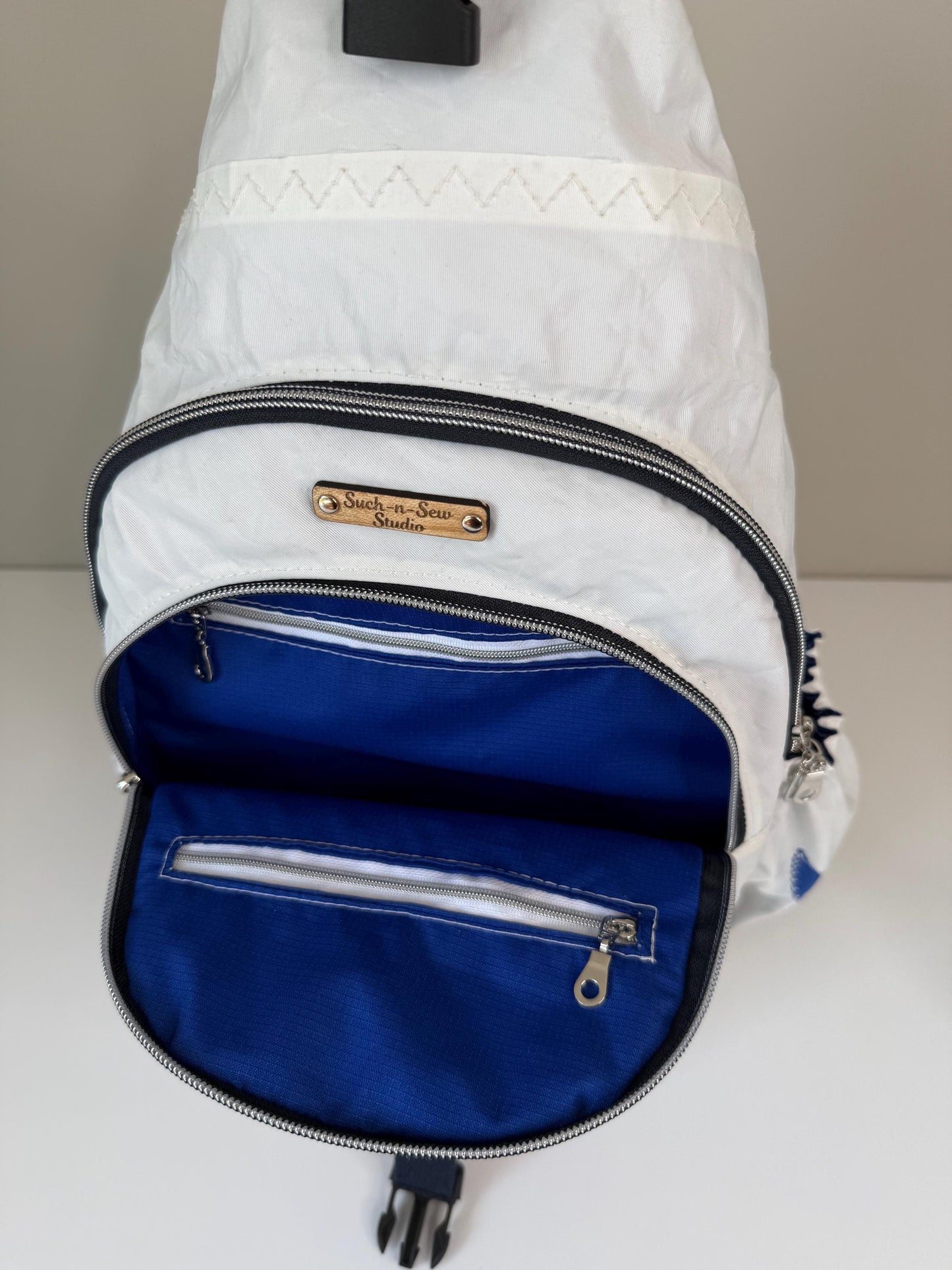 Reclaimed and Upcycled Sail Convertible Sling and Backpack | Wayfarer 2.0 Style 2 (W1)