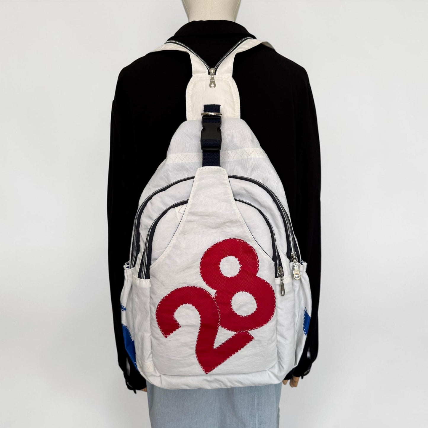 Reclaimed and Upcycled Sail Convertible Sling and Backpack | Wayfarer 2.0 Style 2 (W1)