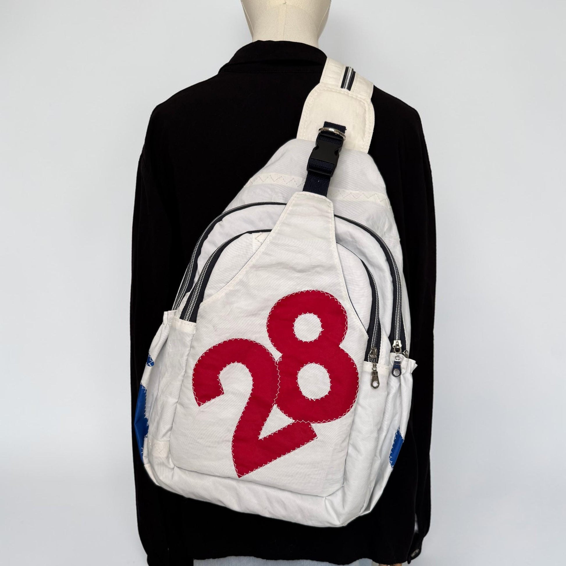 Reclaimed and Upcycled Sail Convertible Sling and Backpack | Wayfarer 2.0 Style 2 (W1)