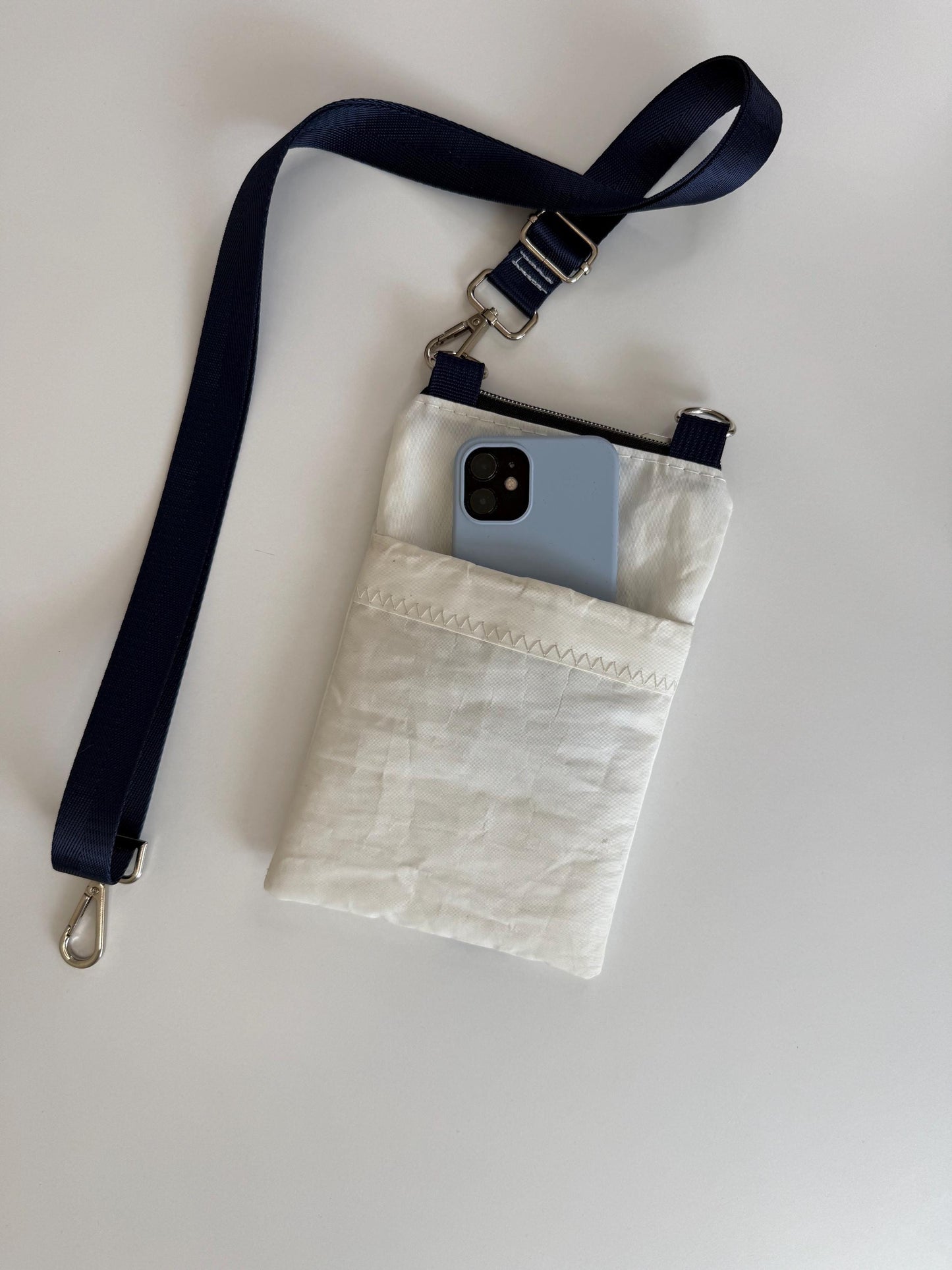 Upcycled Sailcloth Crossbody Bag | Cell Mate Style (CM2)