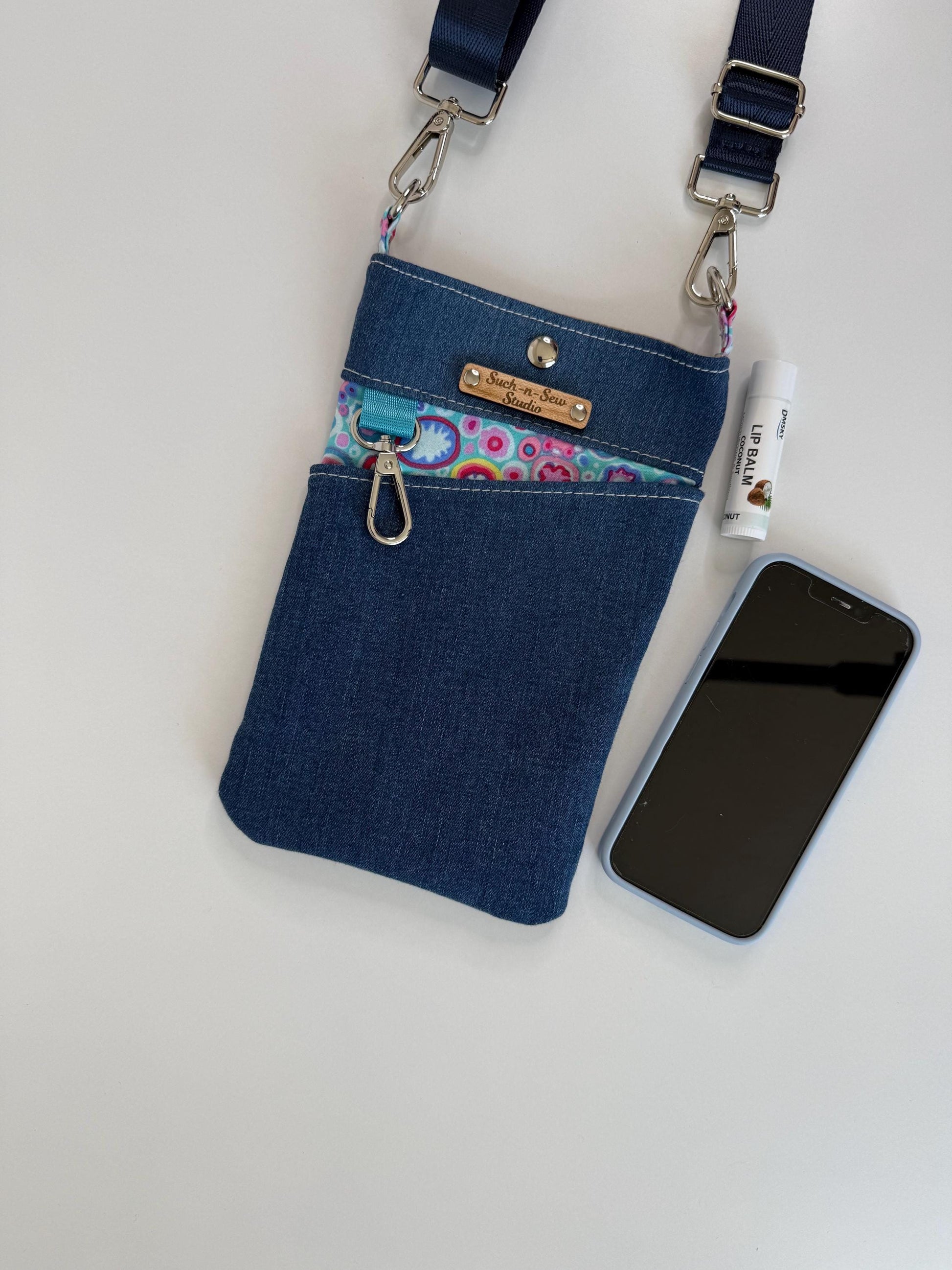 Recycled Denim Crossbody Bag (WL1)