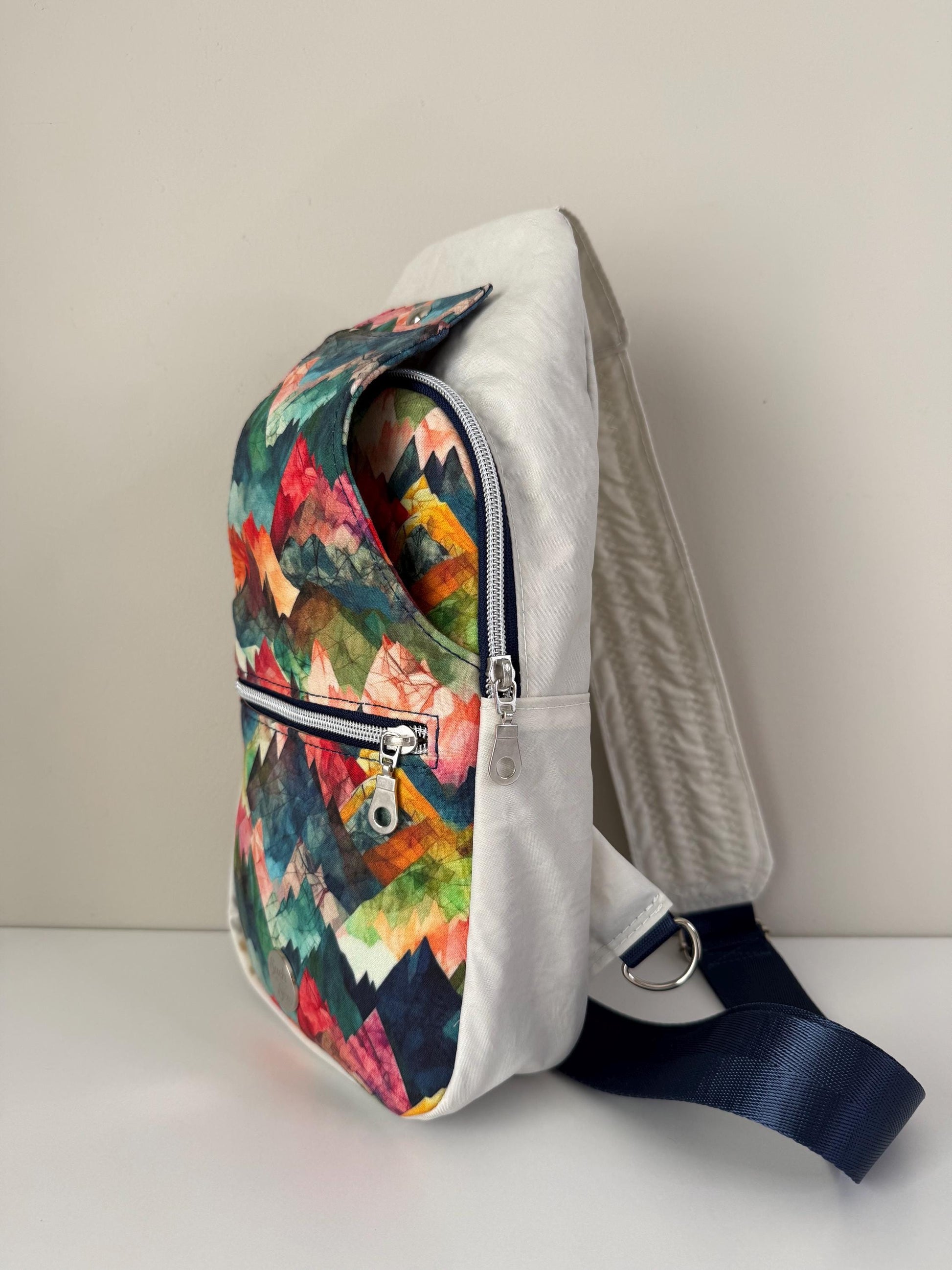 Reclaimed Sail Retro Sling: Where the Mountains Meet the Sea Themed, as per Sayla's Request