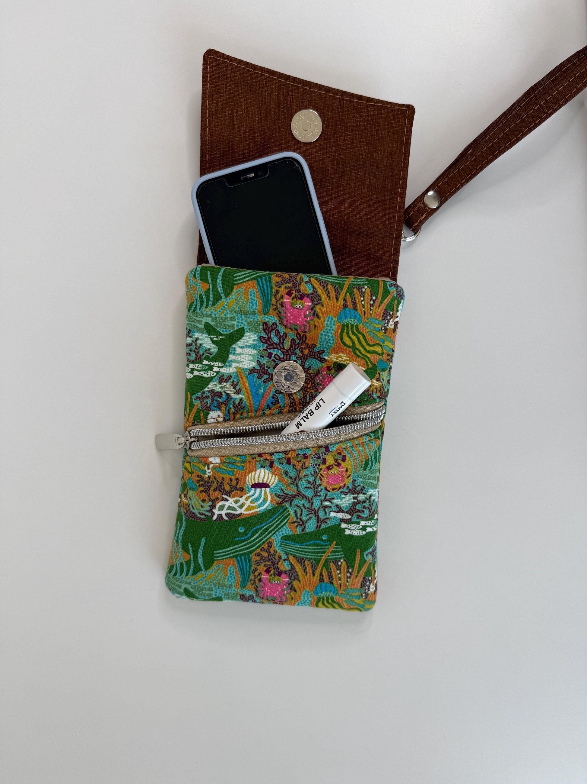 Under The Sea Adventures Phone Crossbody, Belt Bag, or Wristlet (PP1)