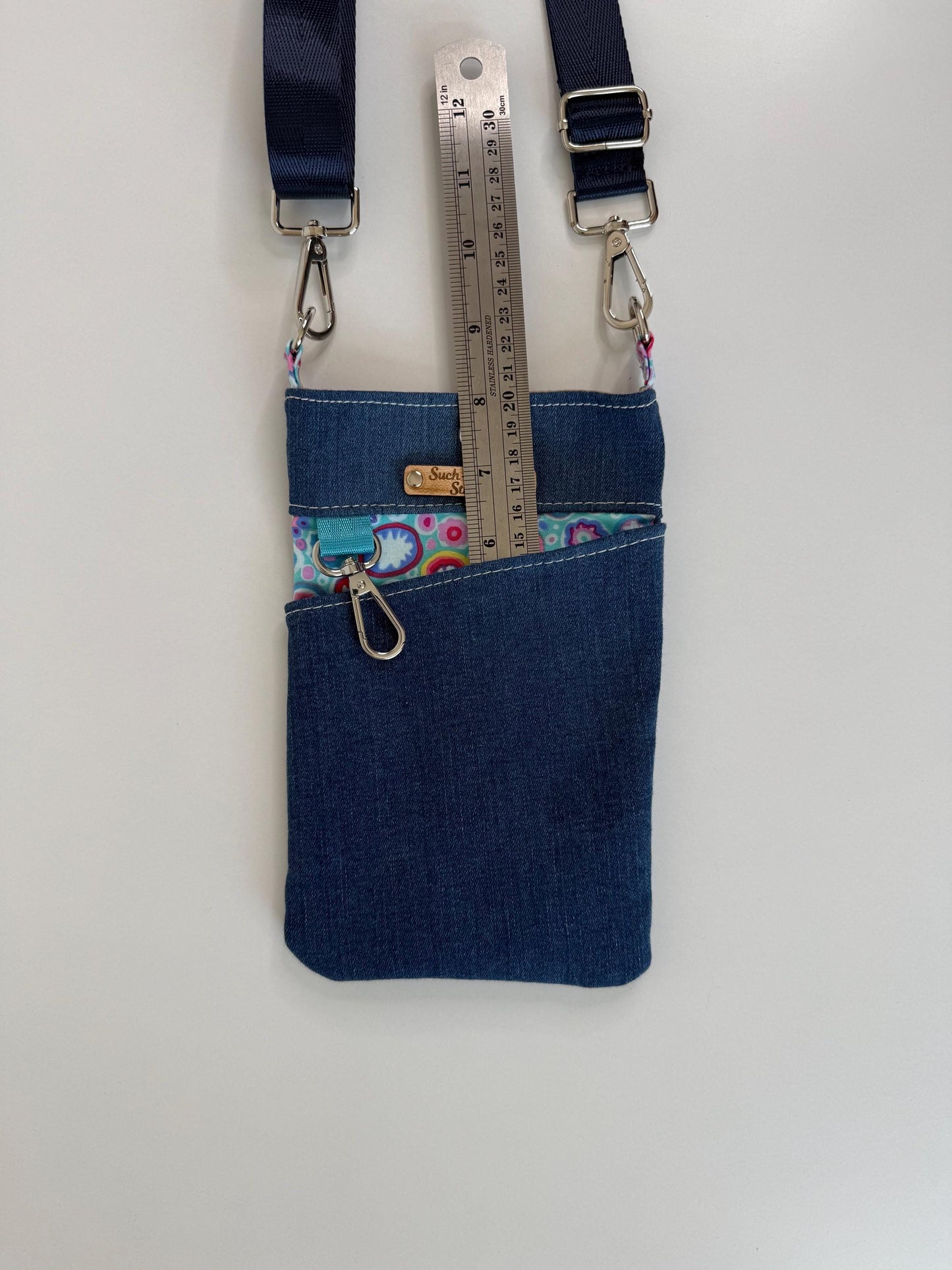 Recycled Denim Crossbody Bag (WL1)