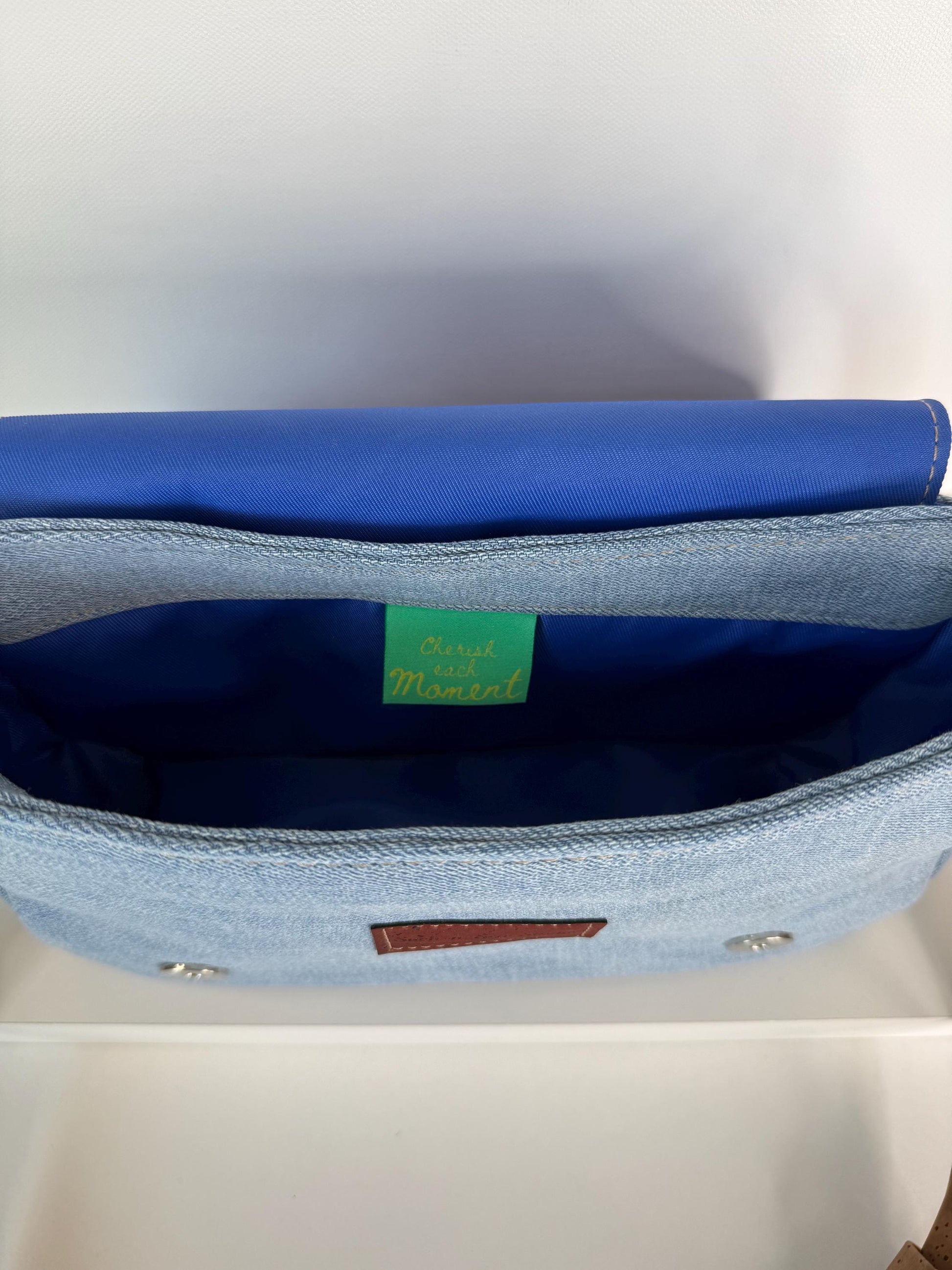 Upcycled Vintage Quilt & Denim Saddlebag Purse – Handmade, One-of-a-Kind