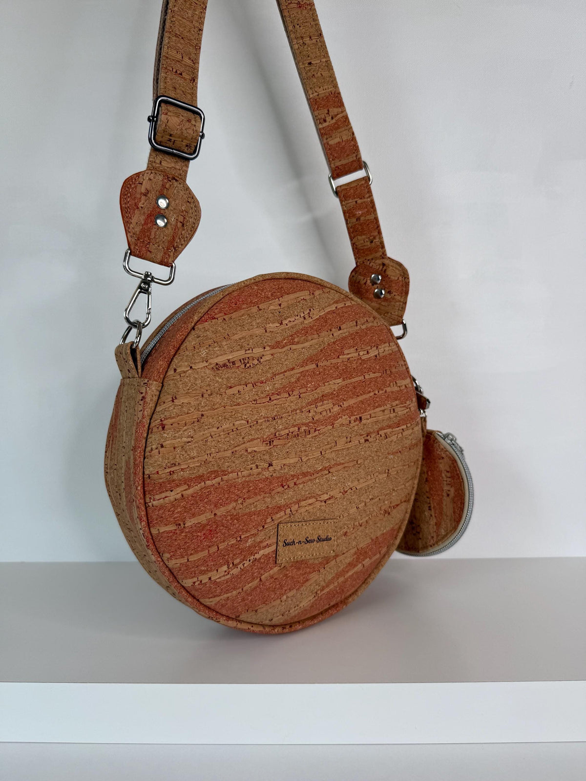 Cork Circle Crossbody Bag