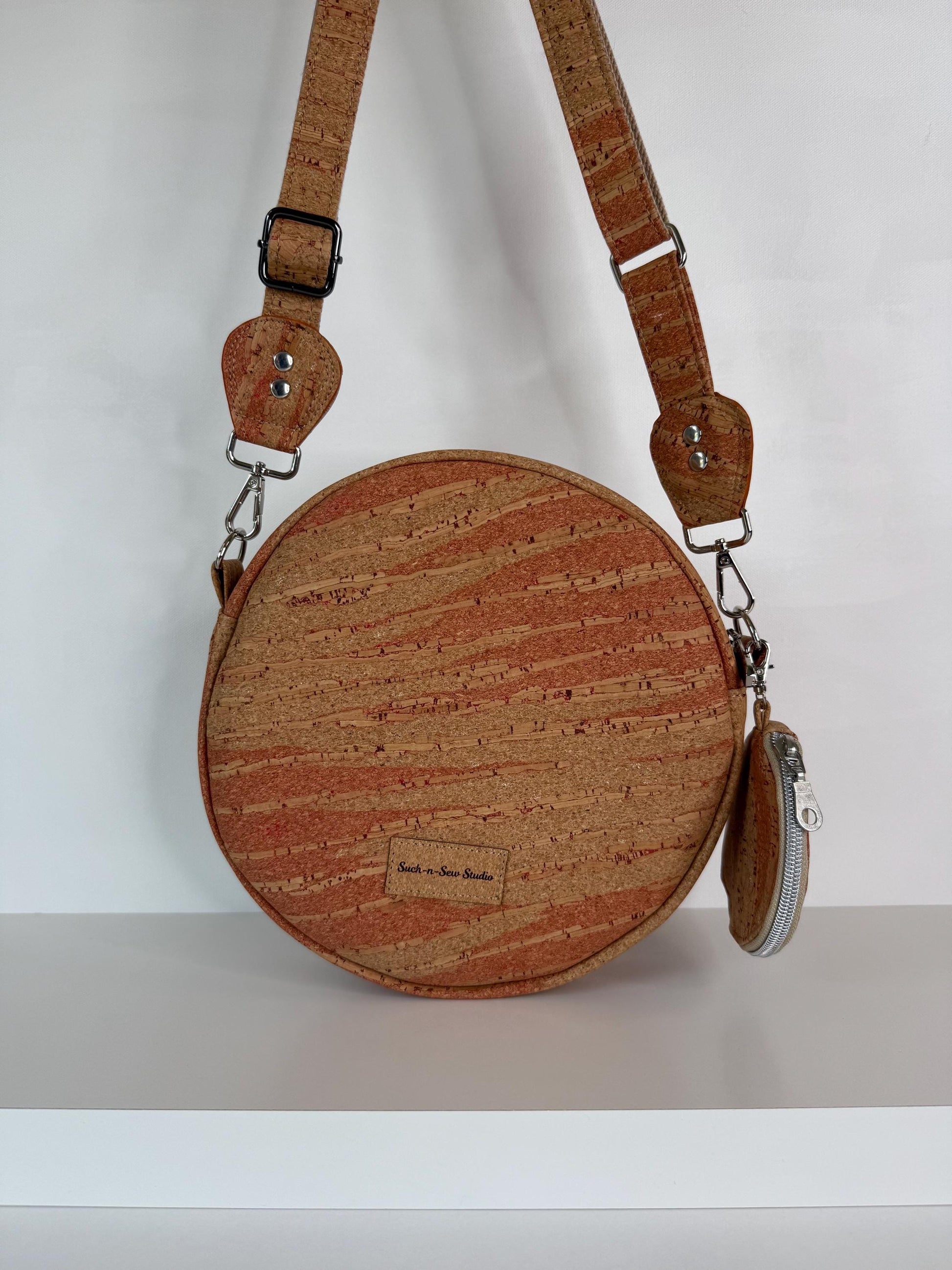 Cork Circle Crossbody Bag