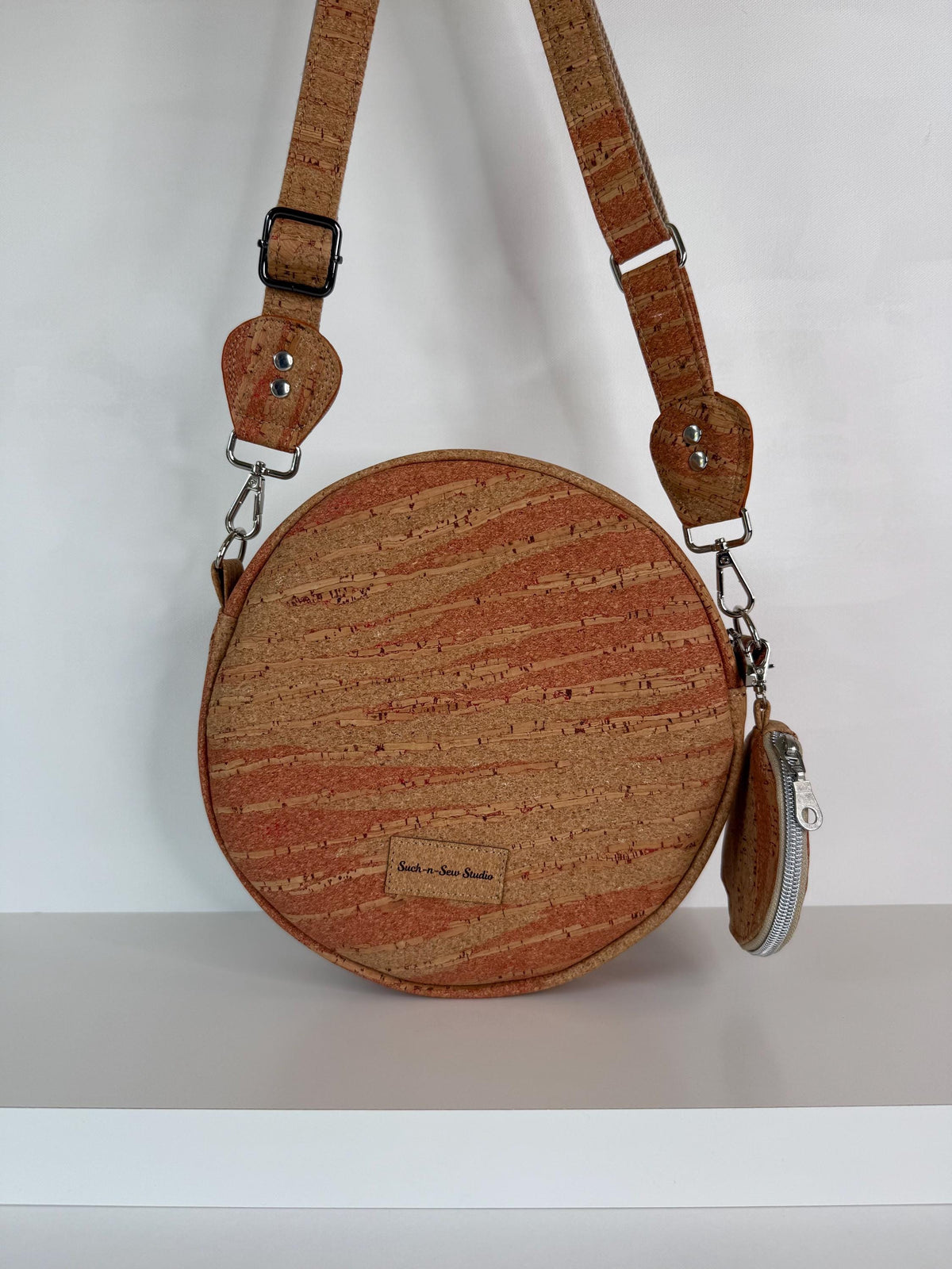Cork Circle Crossbody Bag