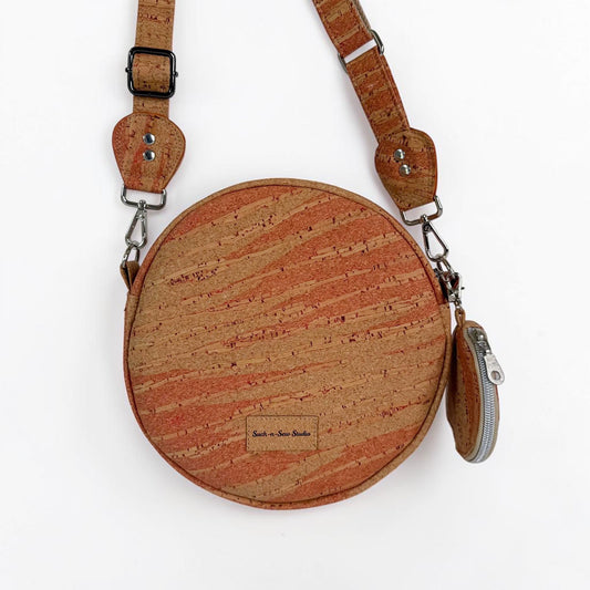 Cork Circle Crossbody Bag