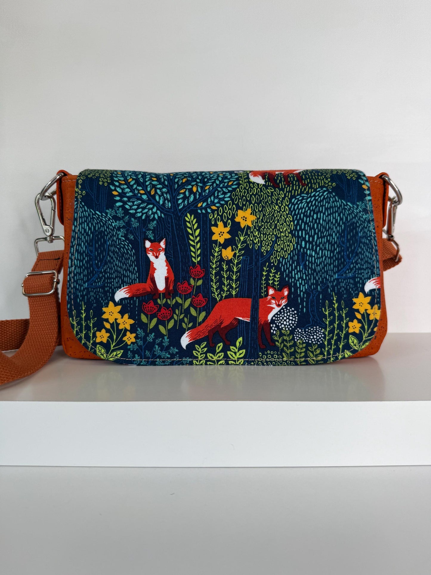 Fox and Cork Saddlebag Crossbody Purse