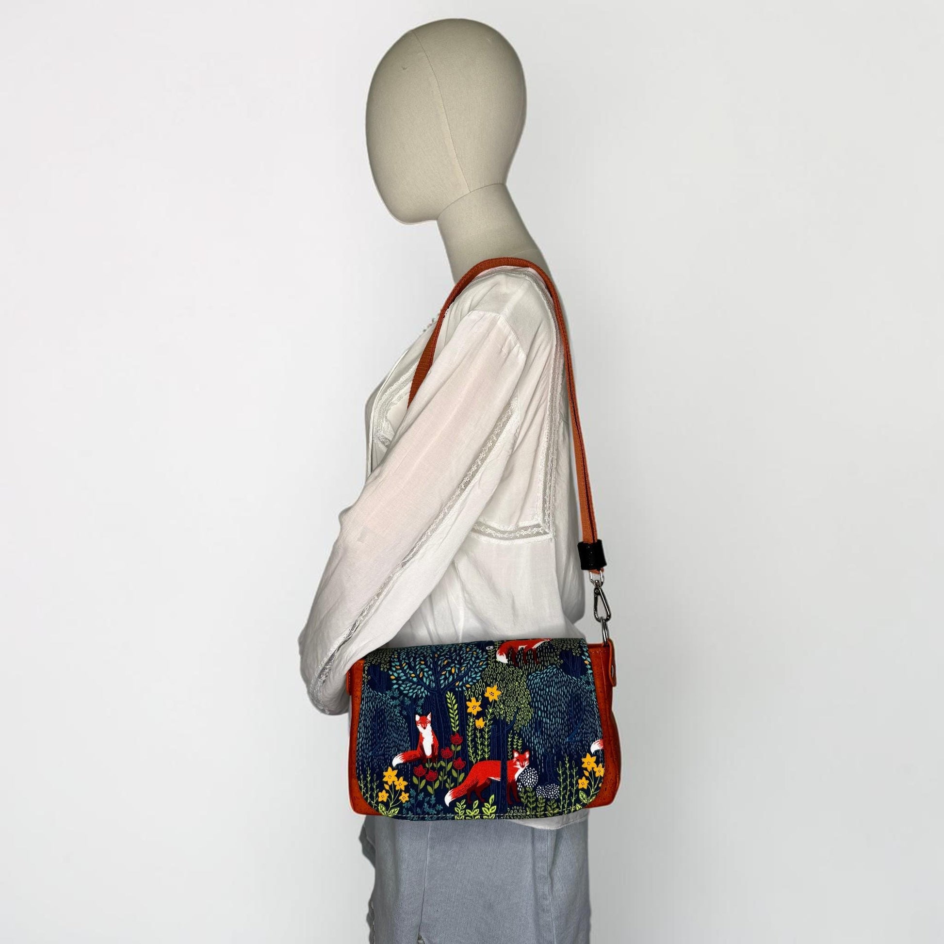 Fox and Cork Saddlebag Crossbody Purse
