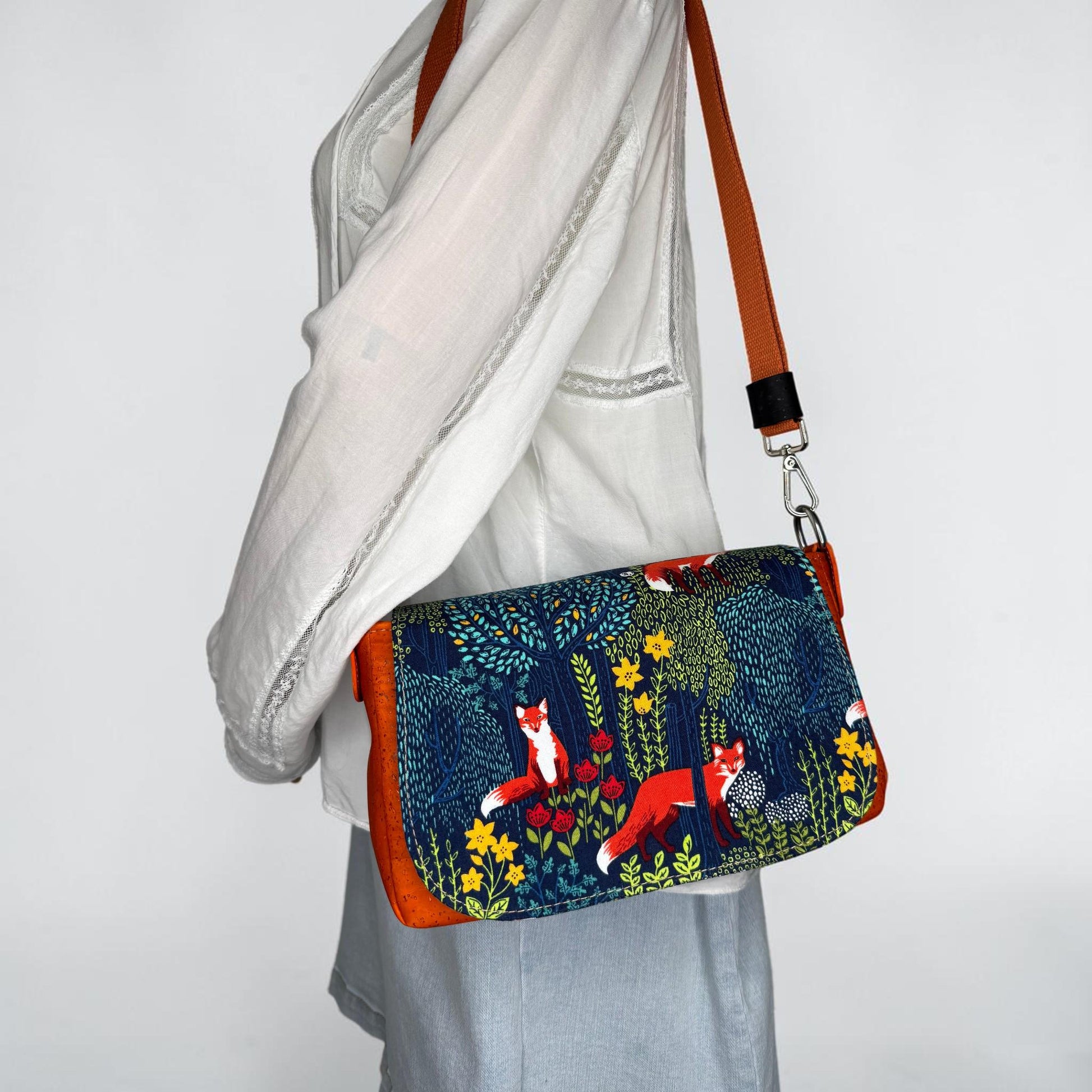 Fox and Cork Saddlebag Crossbody Purse