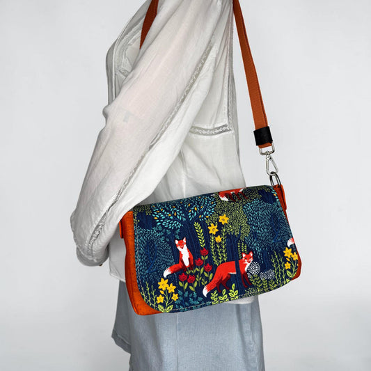 Fox and Cork Saddlebag Crossbody Purse
