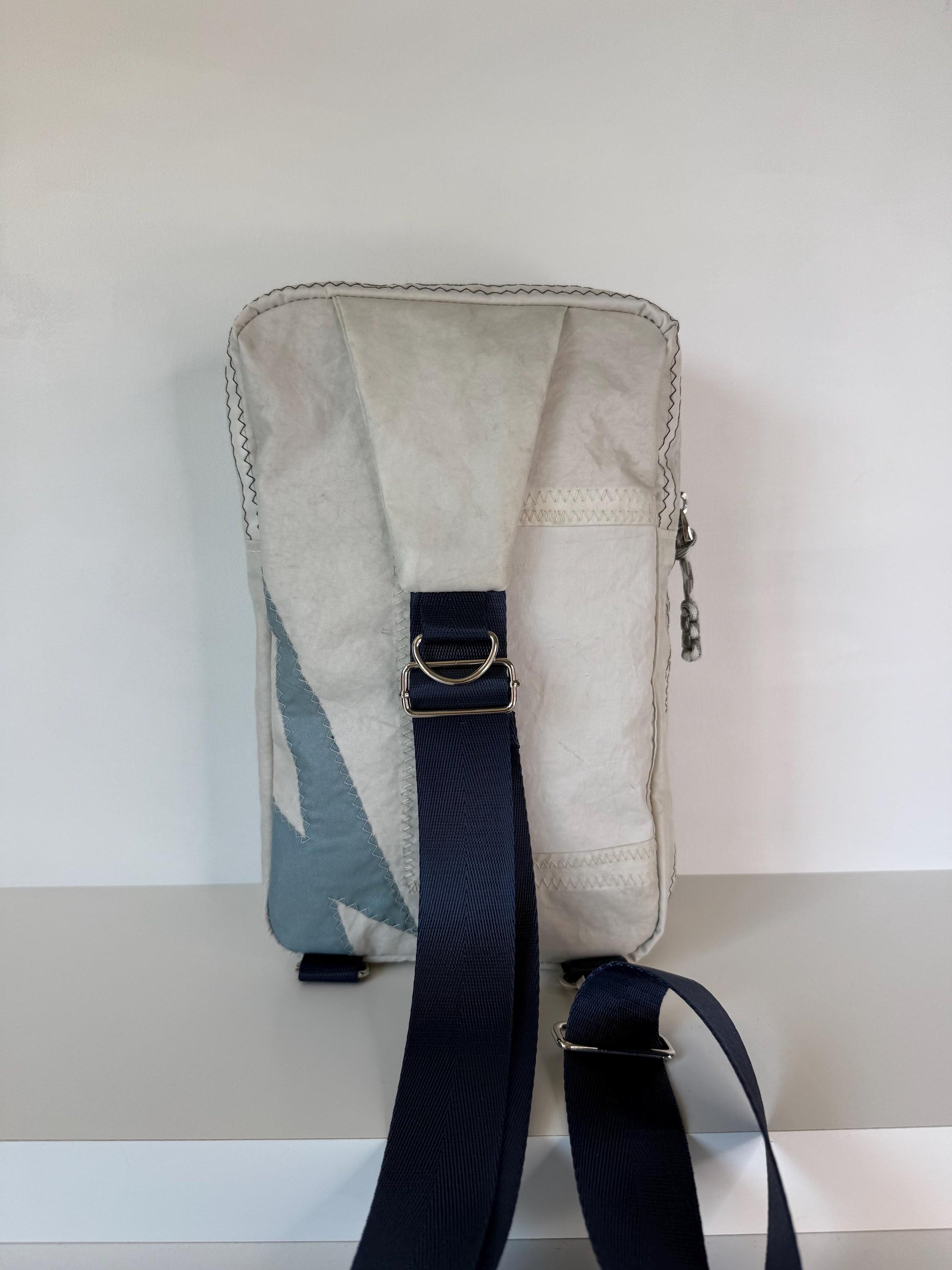 Upcycled Sailcloth Sandhill Sling Bag, Big and Boxy