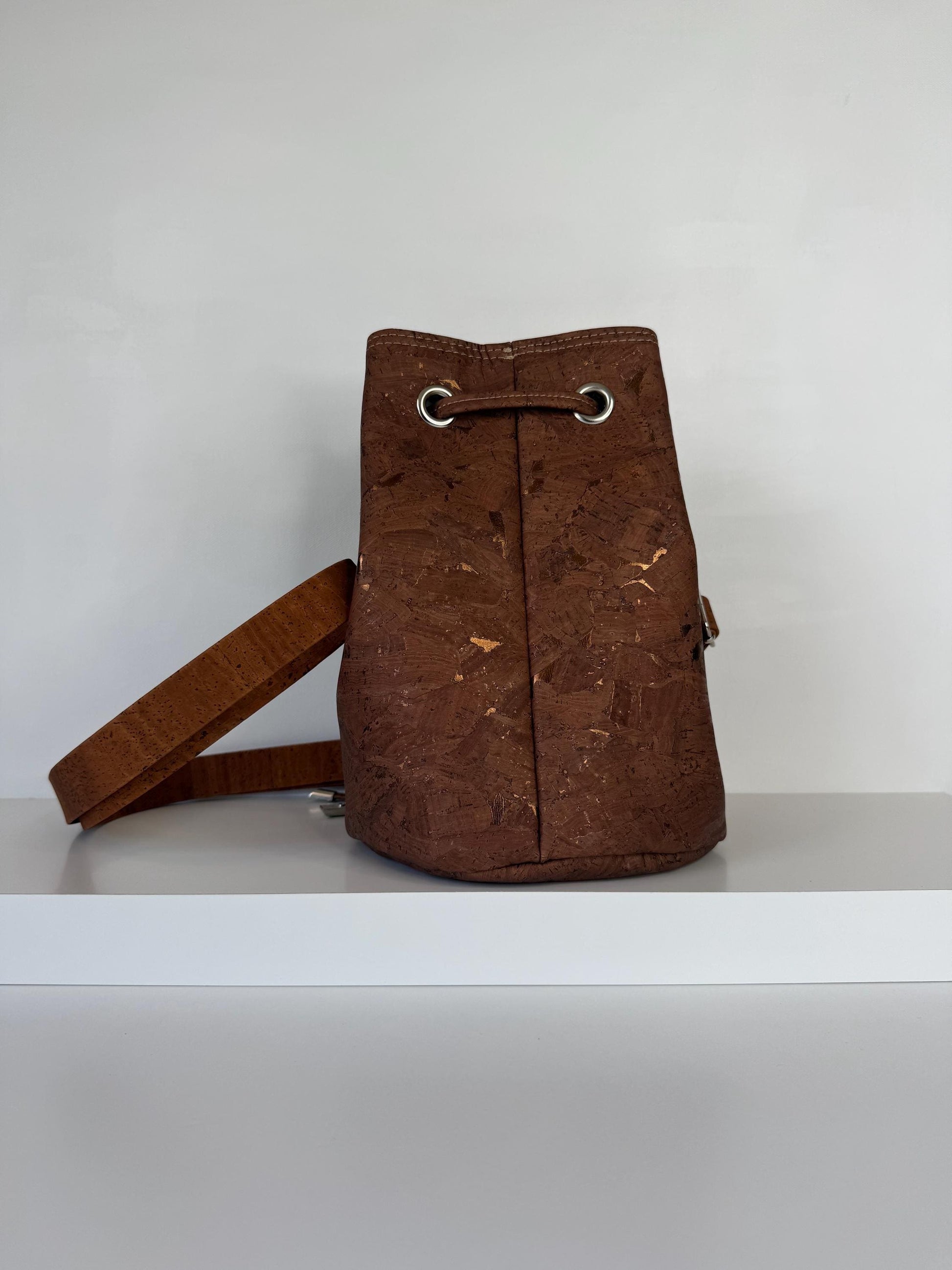 Cork Bucket Crossbody Bag Purse