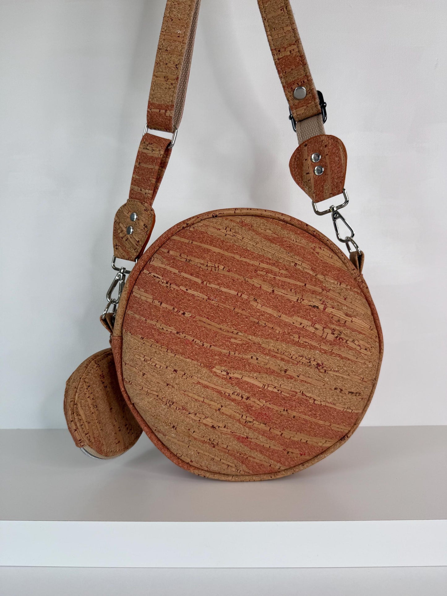 Cork Circle Crossbody Bag